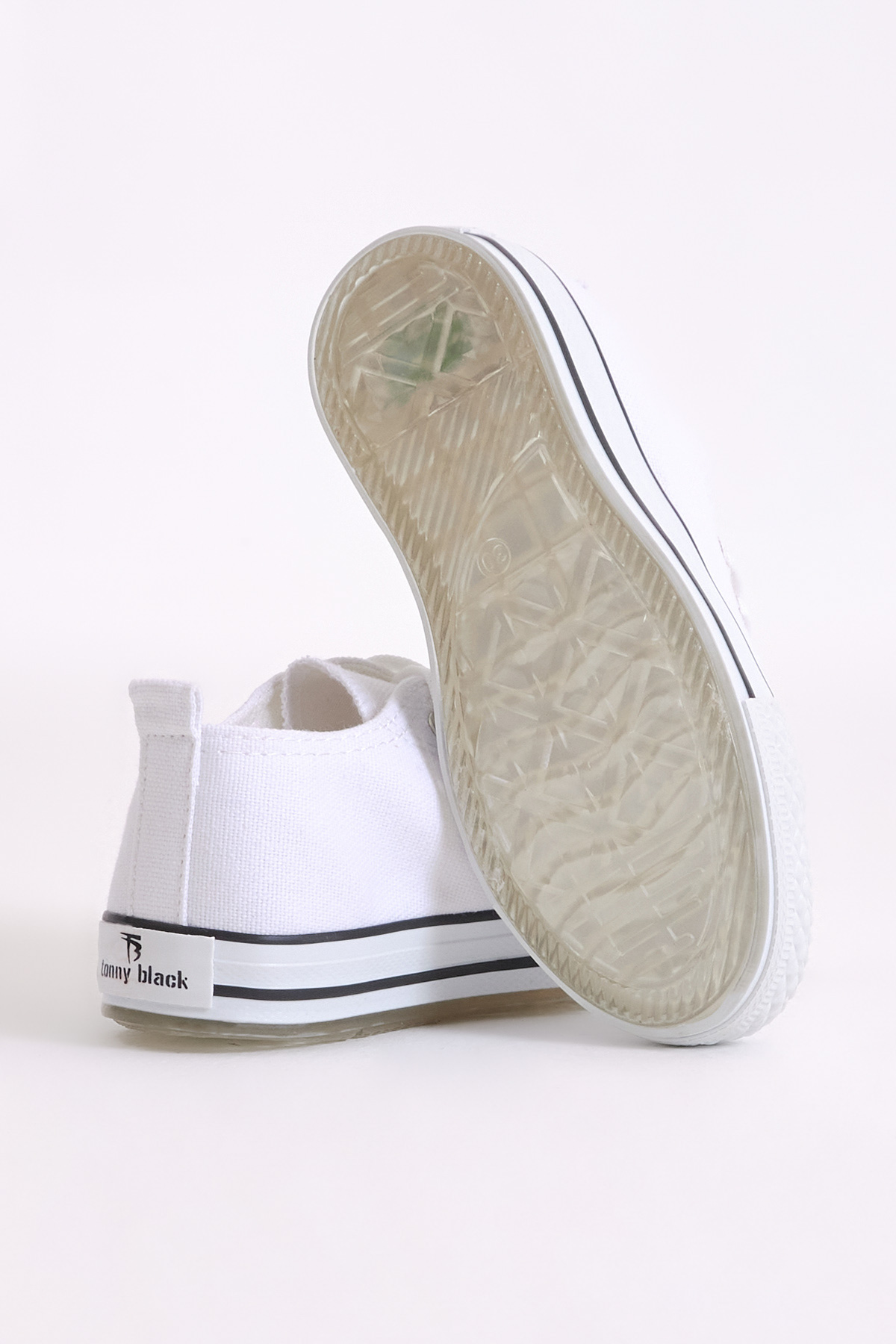 Çocuk Unisex Beyaz Rahat Kalıp Işıklı Bağcıklı Spor Ayakkabı - Görsel 3