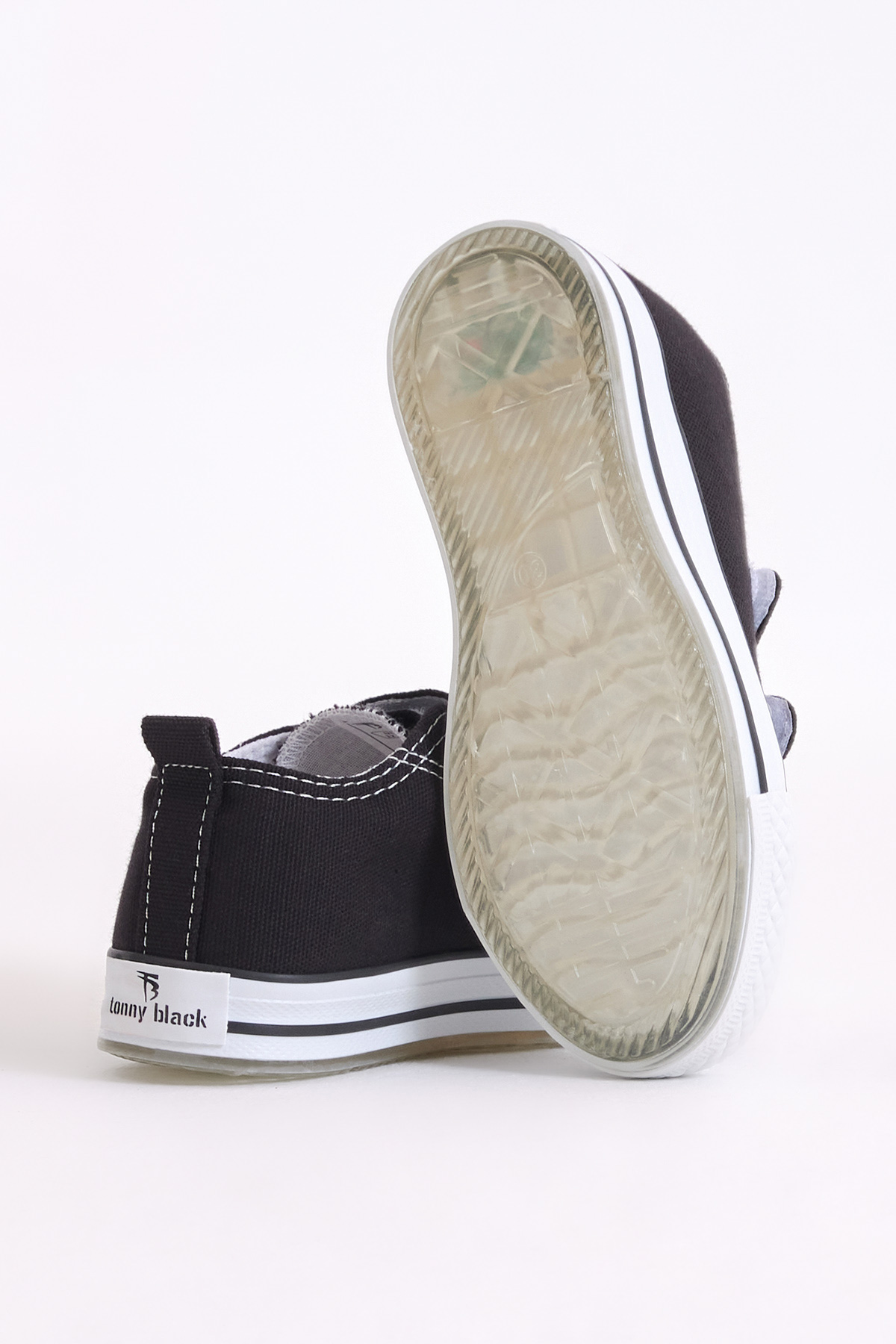 Çocuk Unisex Siyah Rahat Kalıp Işıklı Cırtlı Spor Ayakkabı - Görsel 3