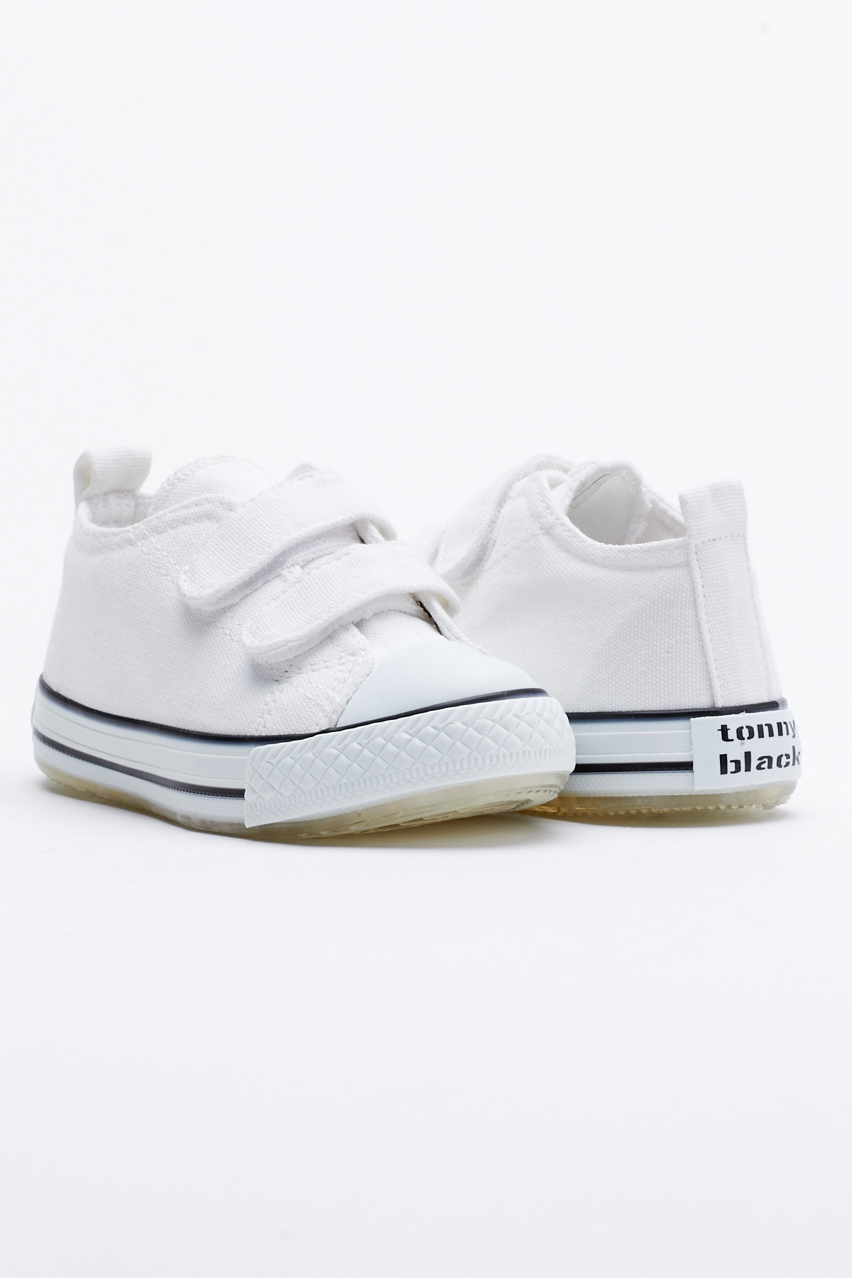 Çocuk Unisex Beyaz Rahat Kalıp Işıklı Cırtlı Spor Ayakkabı - Görsel 4