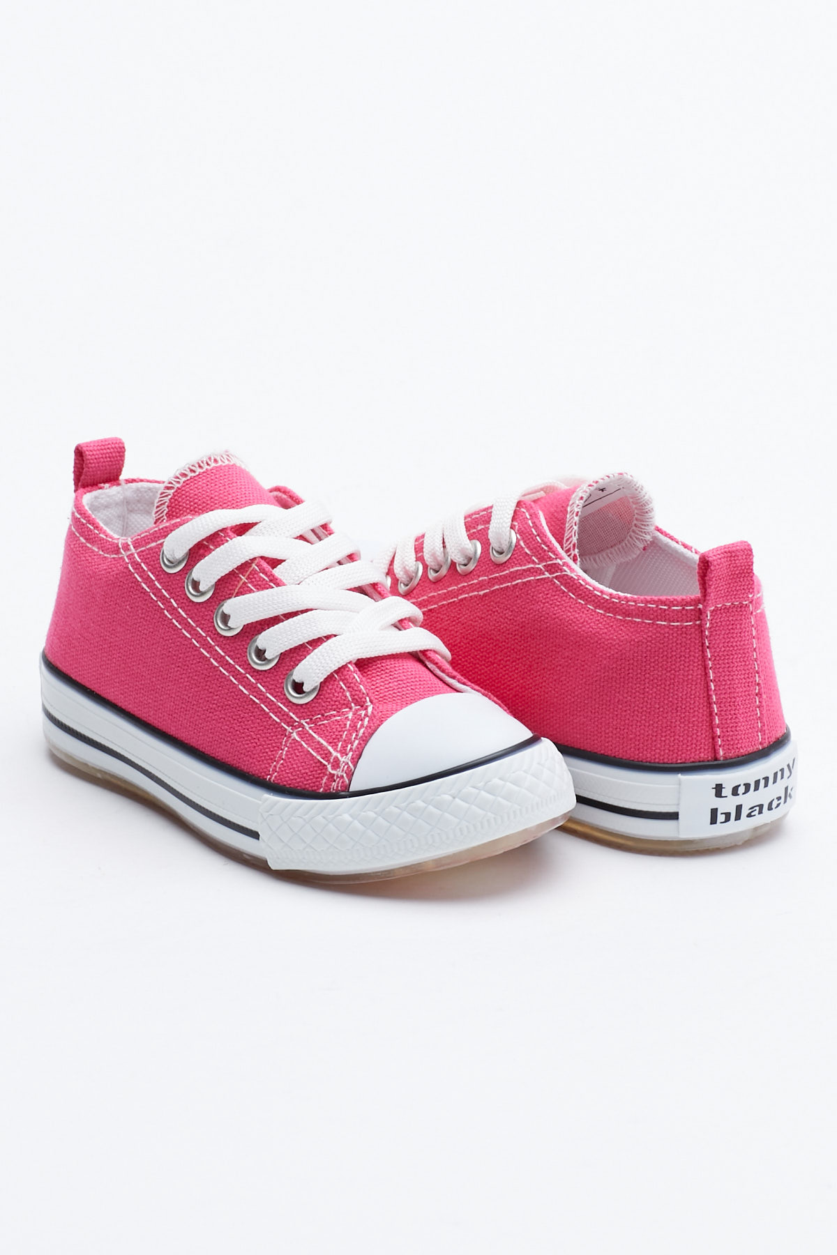 Çocuk Unisex Fuşya Rahat Kalıp Işıklı Bağcıklı Spor Ayakkabı - Görsel 3