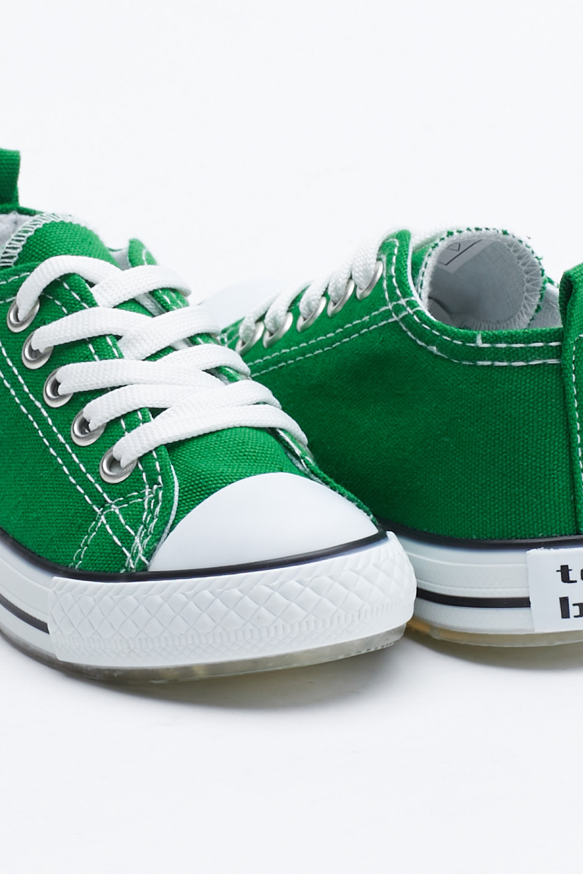 Çocuk Unisex Yeşil Rahat Kalıp Işıklı Bağcıklı Spor Ayakkabı - Görsel 3