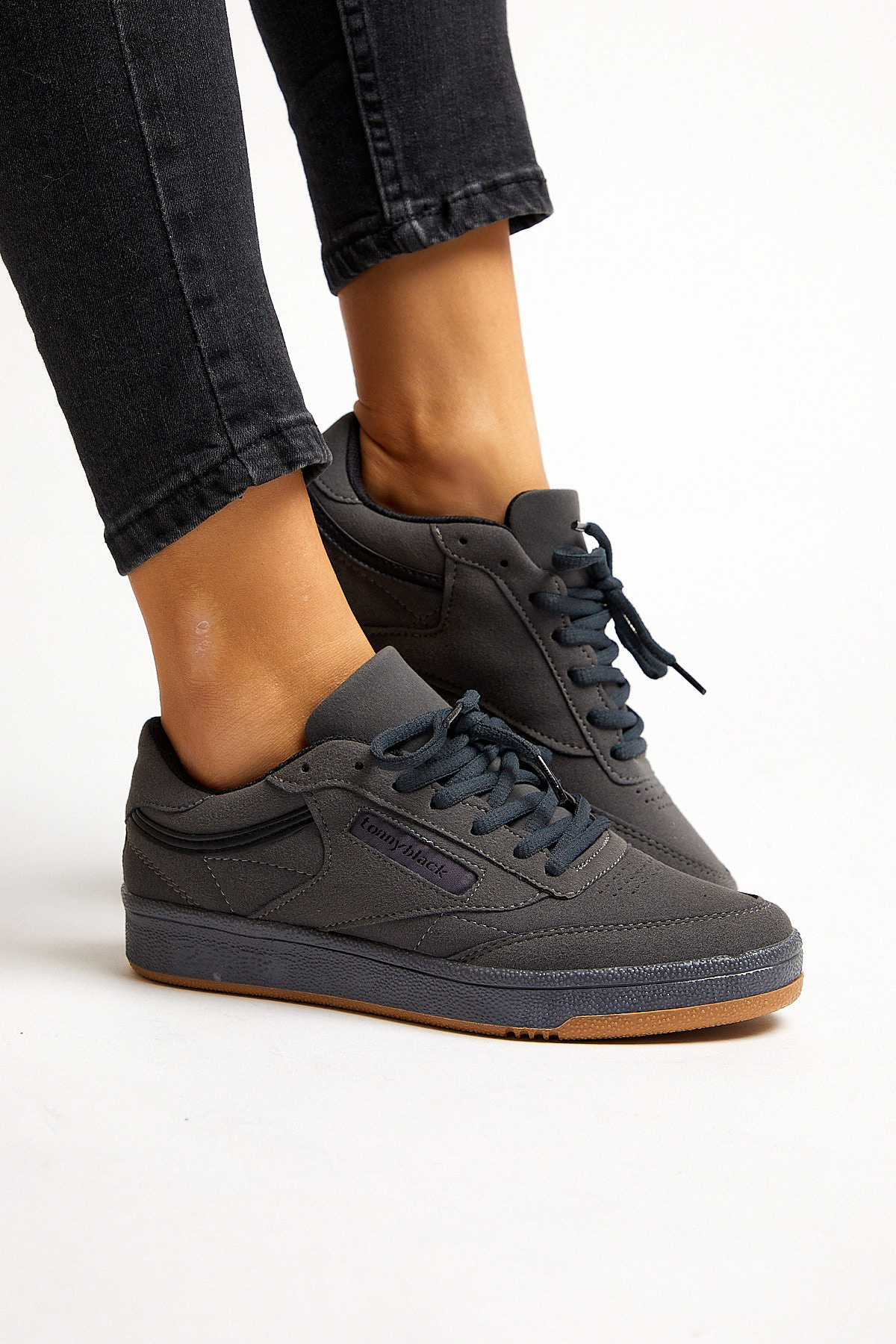 Tonny Black Gri Tonny Black Rahat Kalip Unisex Spor Ayakkabı