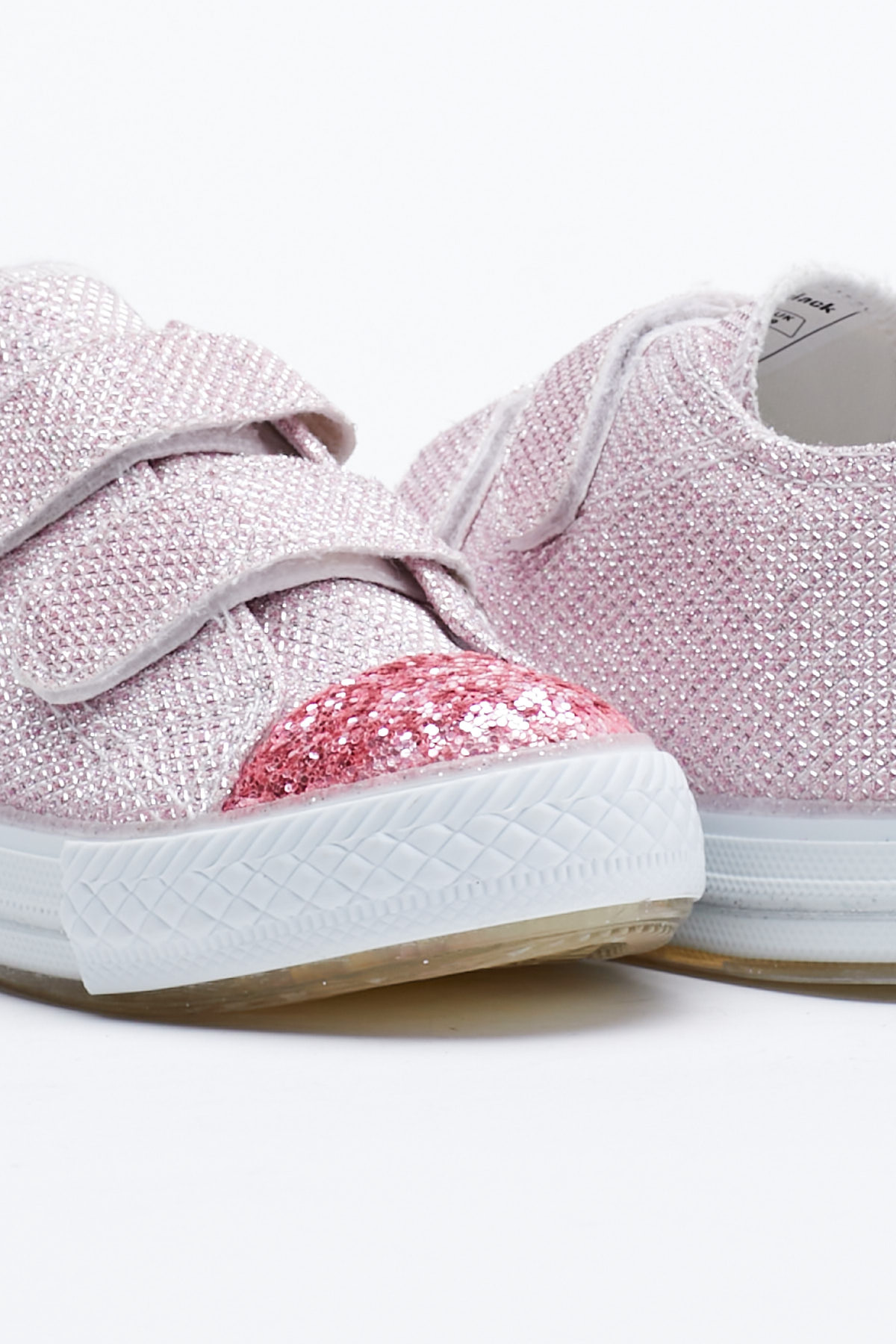 Çocuk Unisex Pembe Rahat Kalıp Işıklı Cırtlı Spor Ayakkabı - Görsel 3