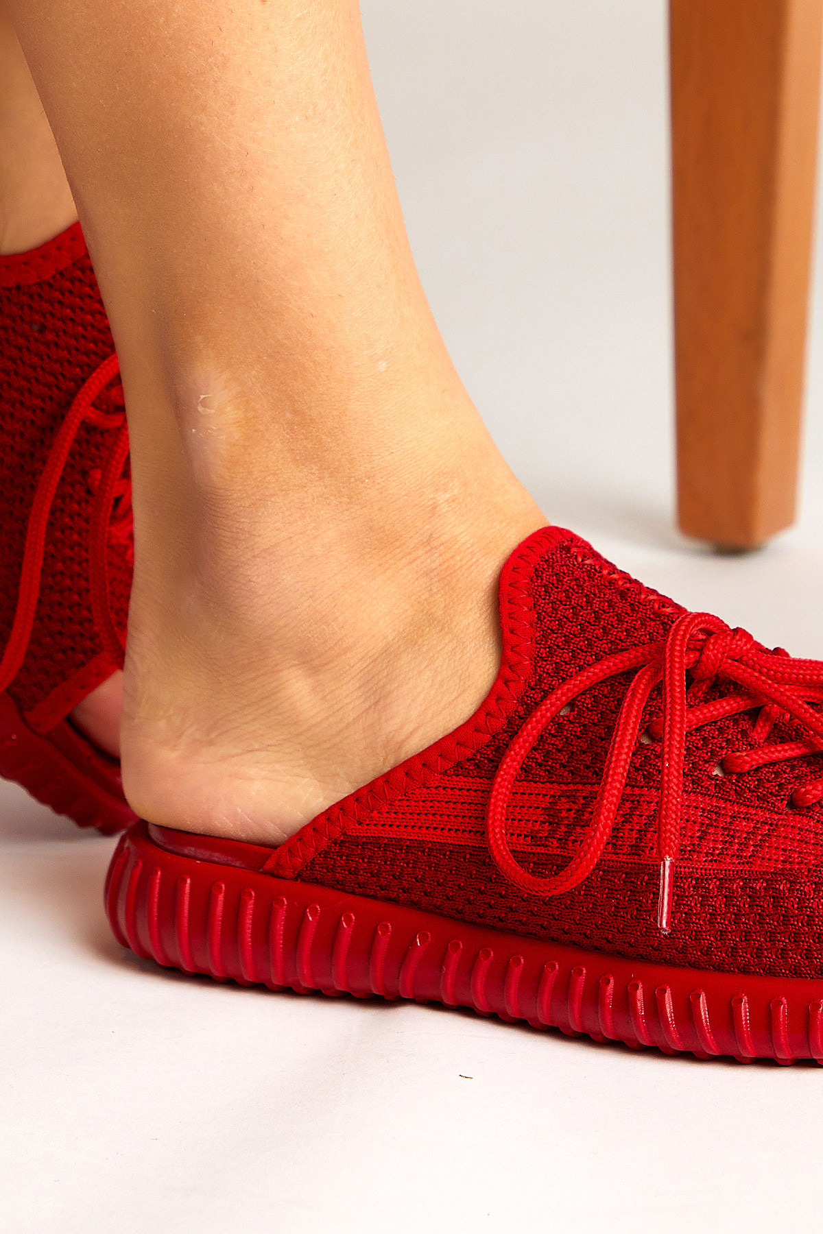 Unisex Kırmızı Triko Özel Üretim Terlik Tbtr - Görsel 4