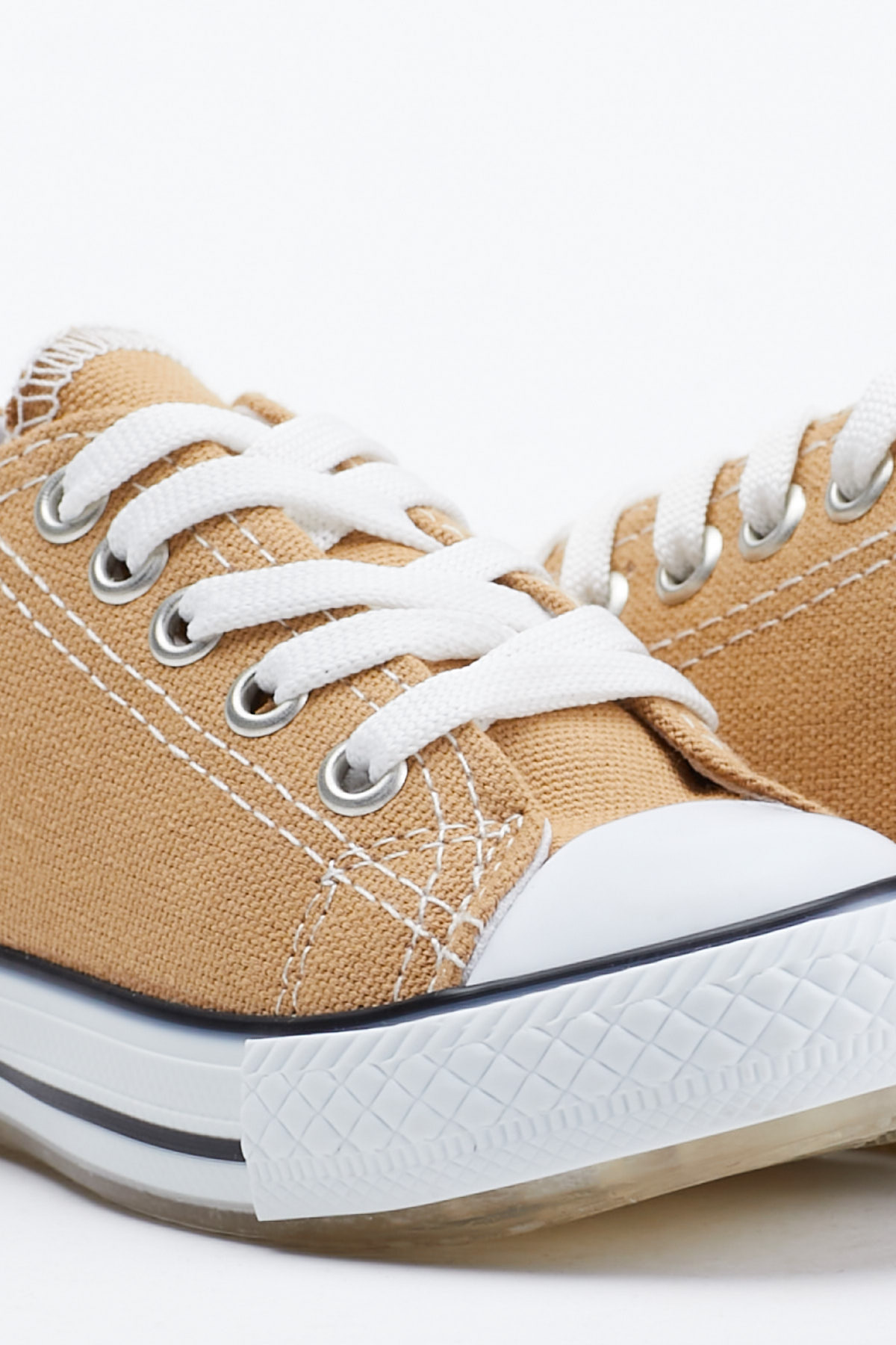 Çocuk Unisex Camel Rahat Kalıp Işıklı Bağcıklı Spor Ayakkabı - Görsel 3