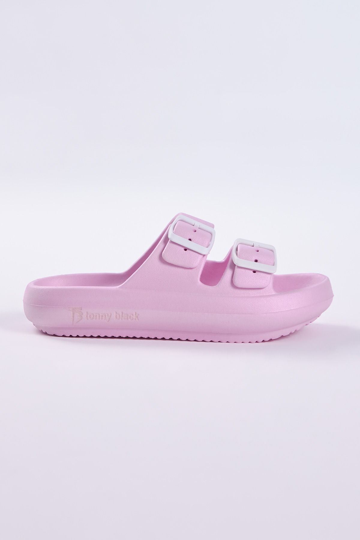 Kadın Pembe Rahat Kalıp Tokalı Yüksek Taban Eva Terlik - Görsel 4