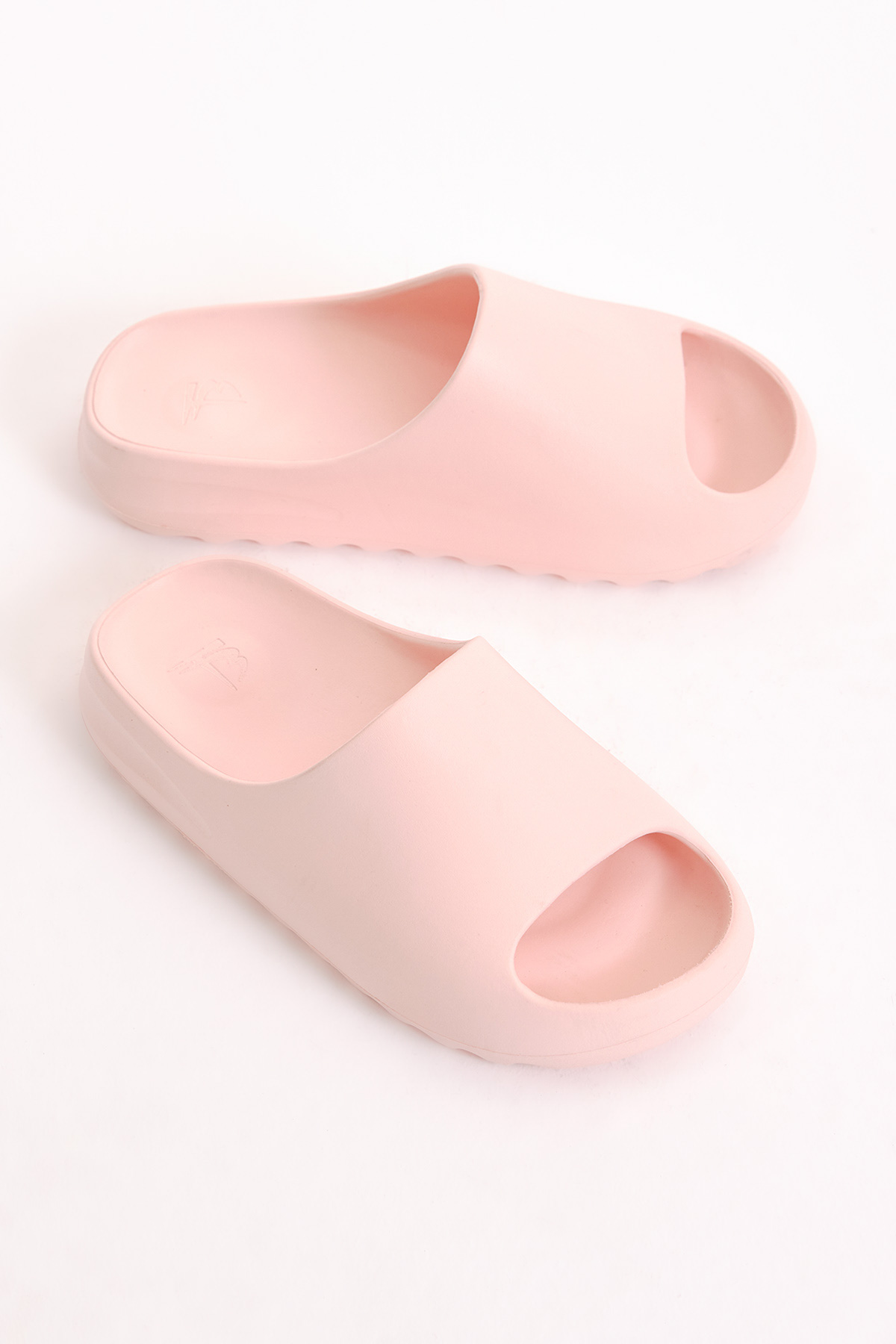 Tonny Black Tonny Black Pembe Unisex Somon Rahat Kalıp Düz Model Önü Açık Eva Terlik Flo'da! Pembe - 3. görsel