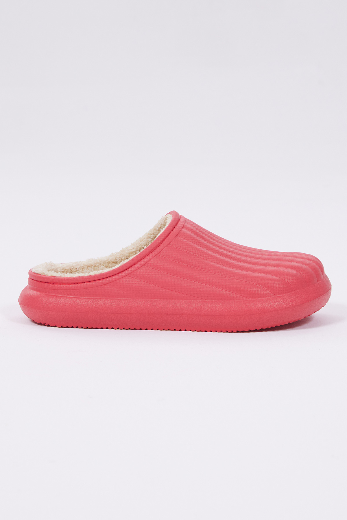 Tonny Black Tonny Black Kadın Kırmızı Rahat Kalıp Önü Kapalı İçi Yünlü Kışlık Eva Ev Terliği Flo'da! Kırmızı - 3. görsel