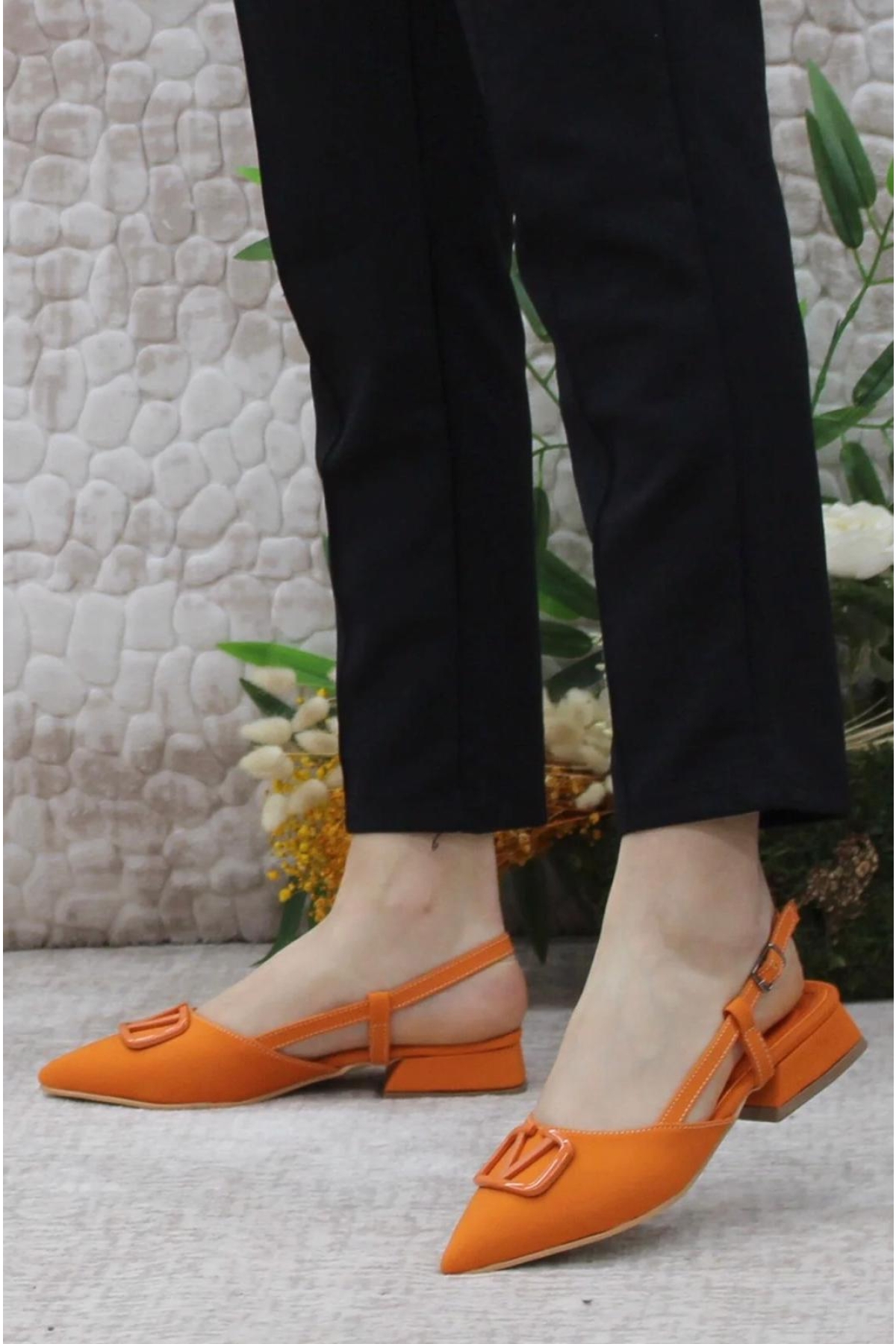 01-902 V Toka Kadın Babet Ayakkabı - Görsel 3