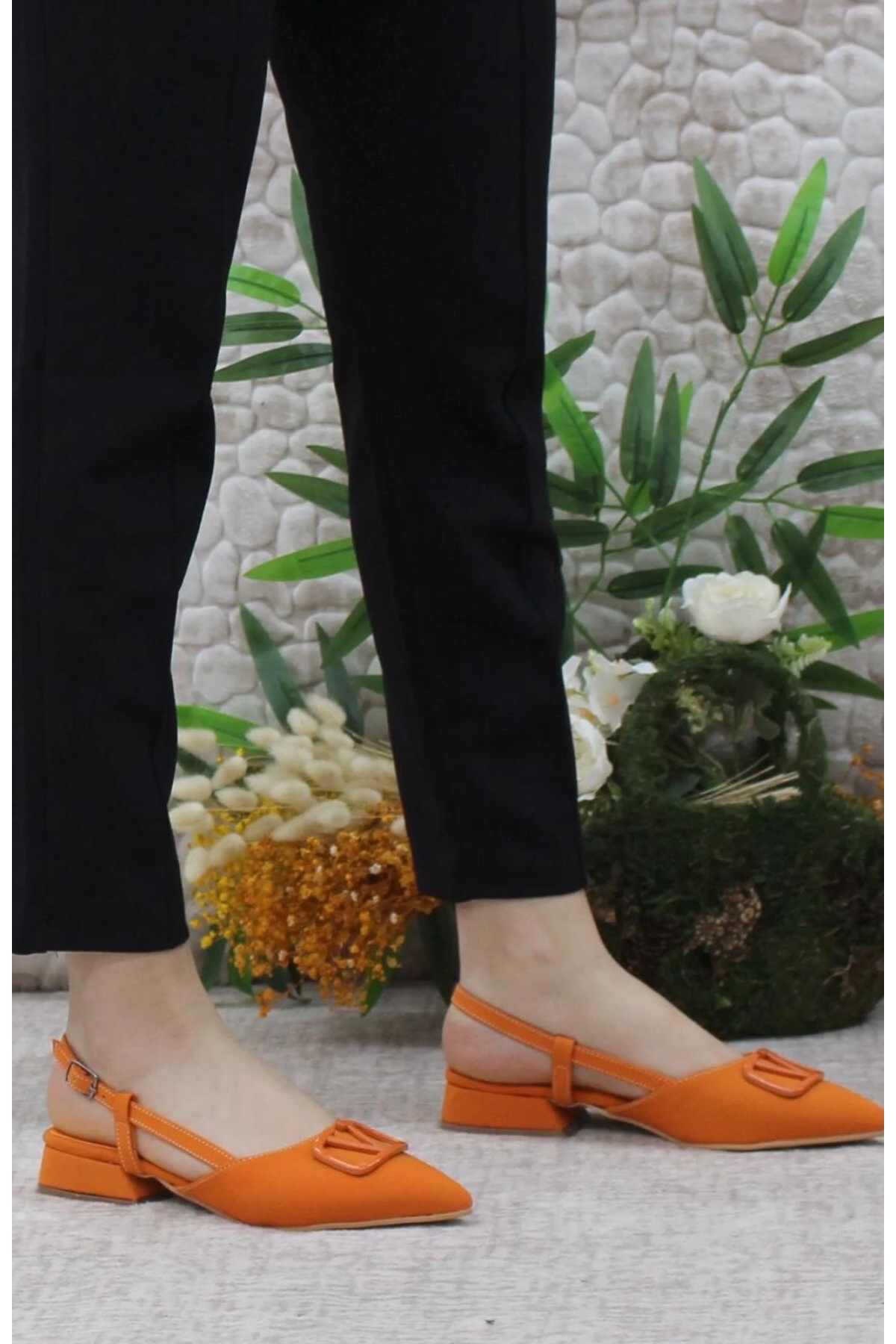 01-902 V Toka Kadın Babet Ayakkabı - Görsel 4