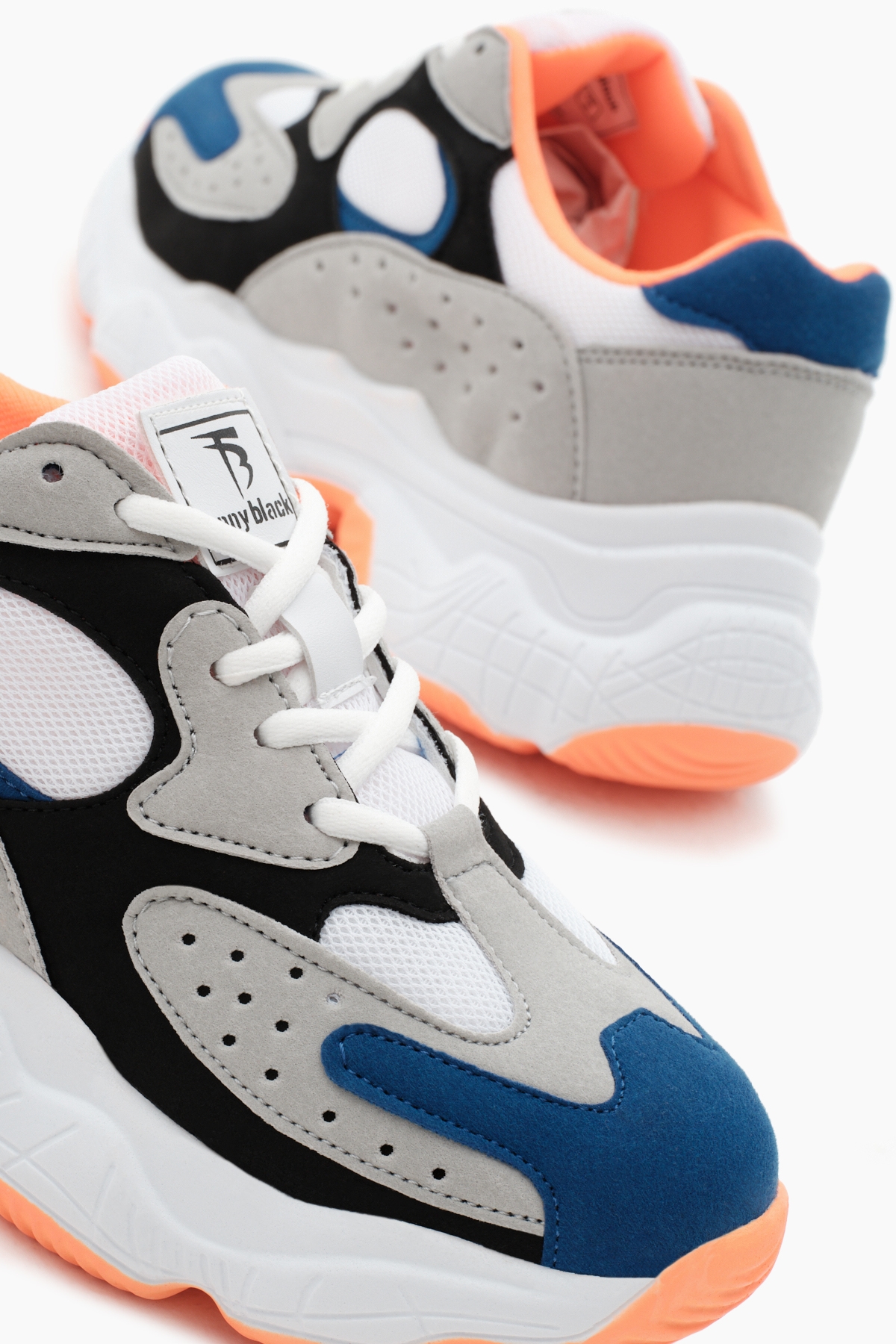 Kadın Buz Sax Rahat Kalıp Yüksek Taban Bağcıklı Spor Ayakkabı - Görsel 3