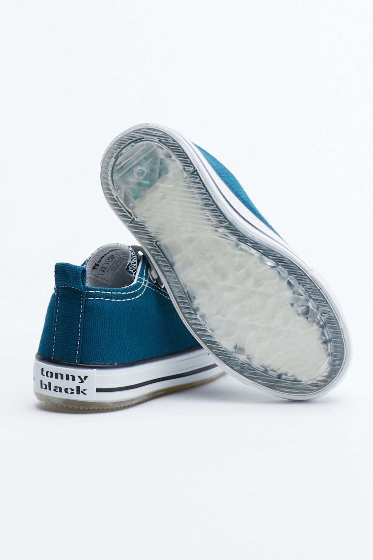 Çocuk Unisex Petrol Rahat Kalıp Işıklı Bağcıklı Spor Ayakkabı - Görsel 5