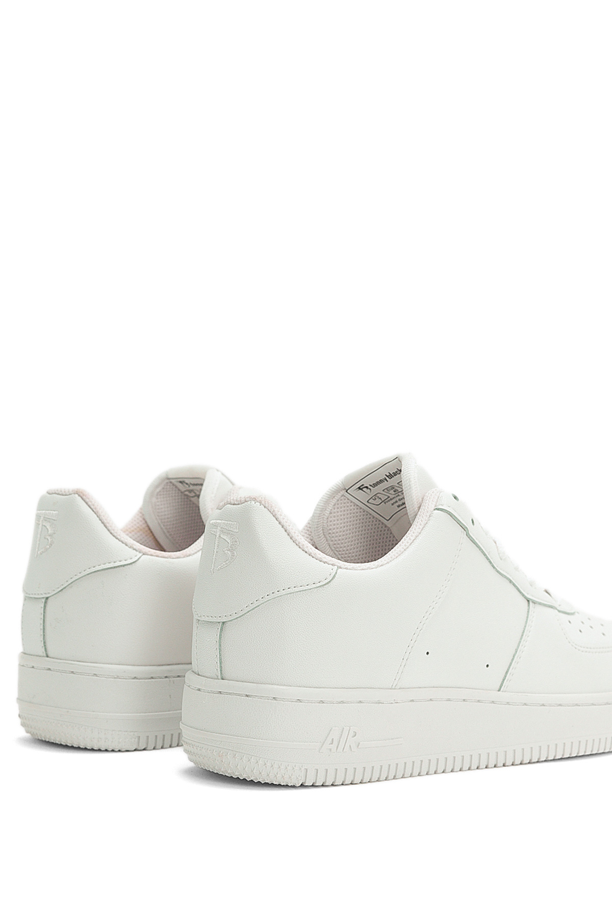 Unisex Beyaz Rahat Kalıp Unisex Sneaker - Görsel 4