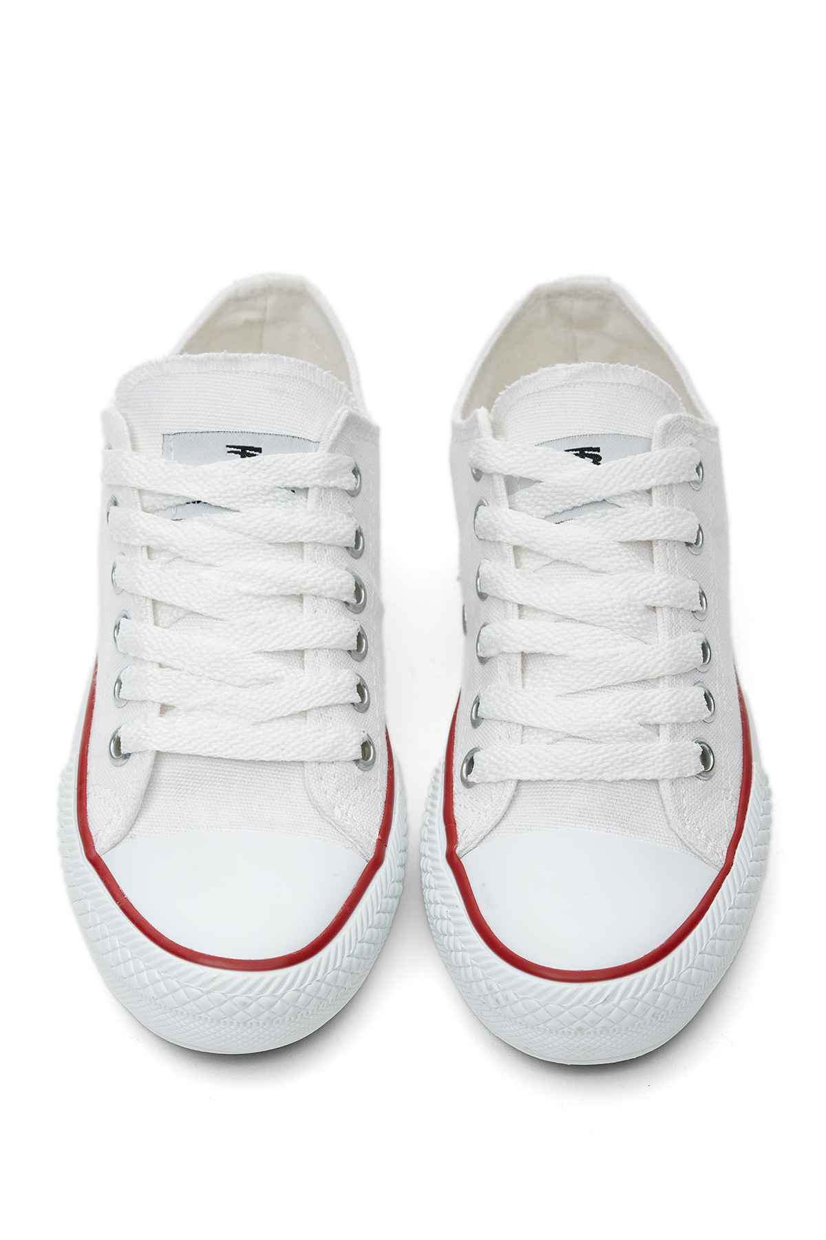 Unisex Beyaz Rahat Kalıp Sneaker Ayakkabı - Görsel 4