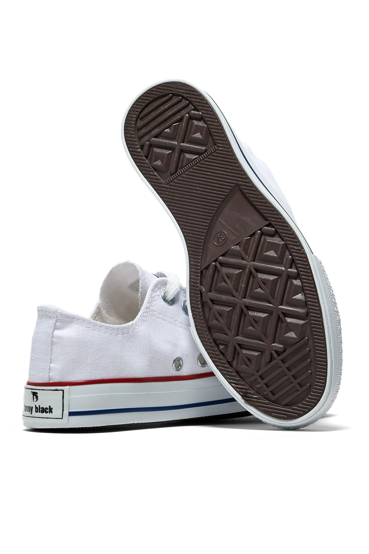 Unisex Beyaz Rahat Kalıp Sneaker Ayakkabı - Görsel 6