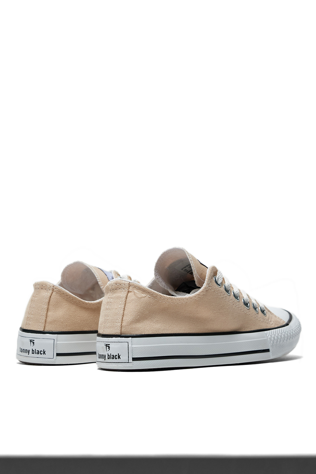 Unisex Bej Rahat Kalıp Sneaker Ayakkabı - Görsel 5