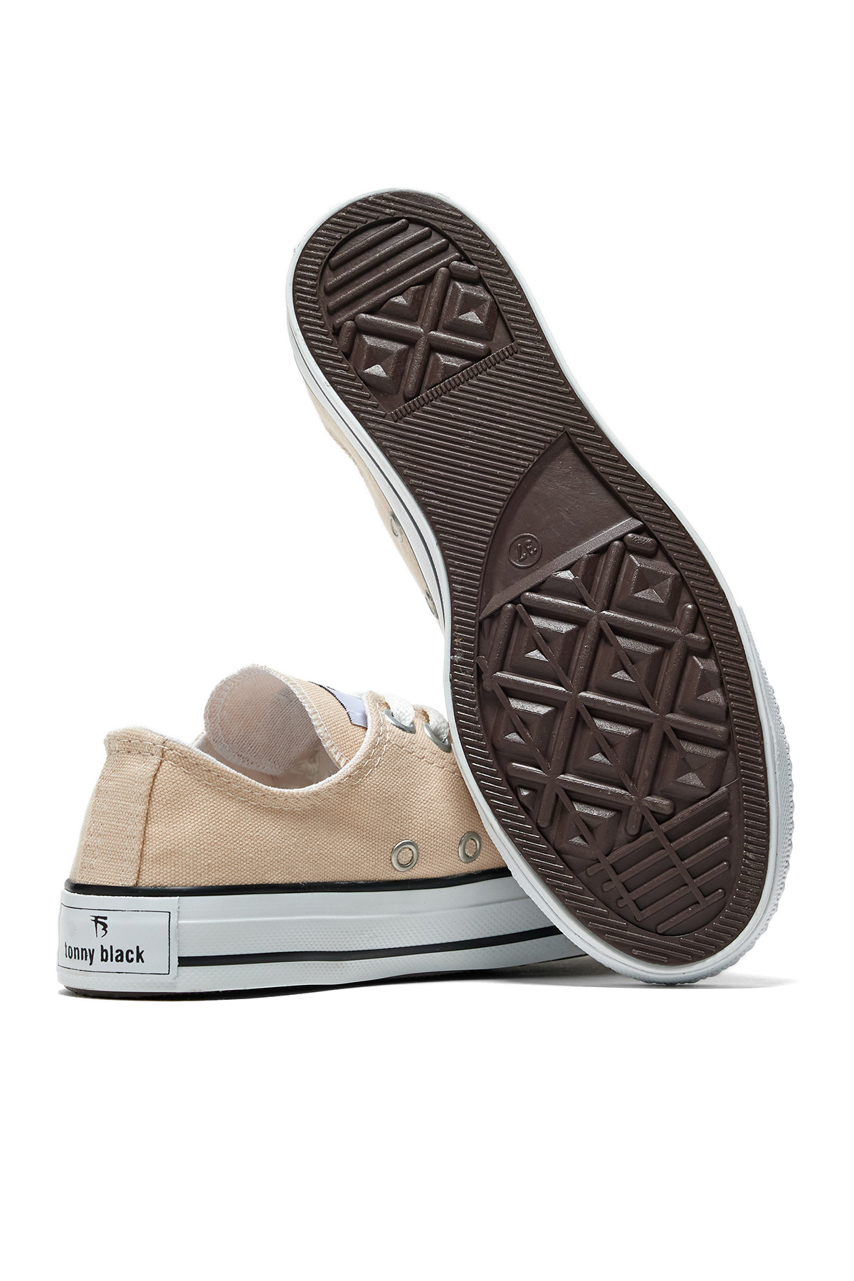 Unisex Bej Rahat Kalıp Sneaker Ayakkabı - Görsel 6