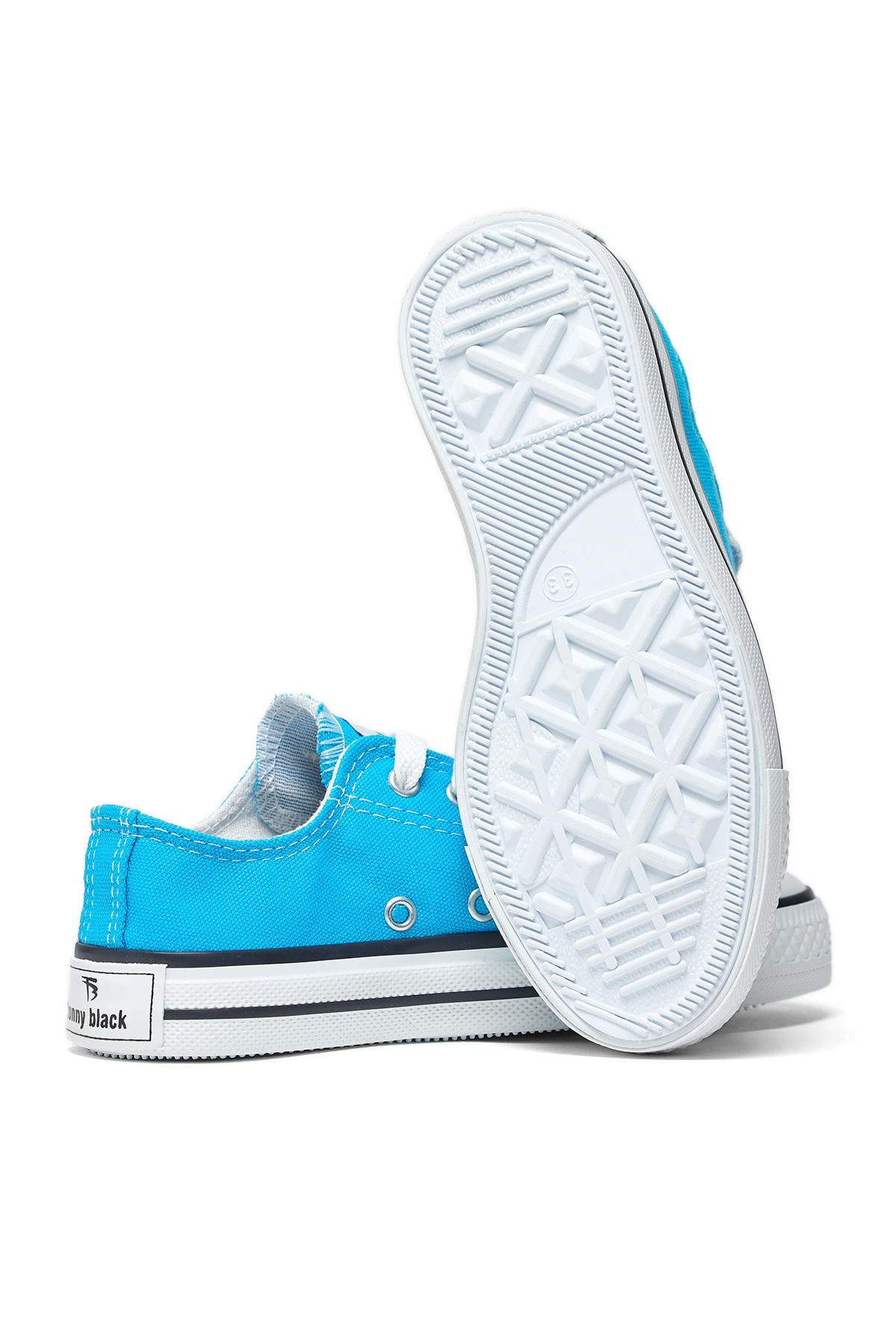 Çocuk Unisex Kot Mavi Rahat Kalip Bağcıklı Spor Ayakkabı - Görsel 5