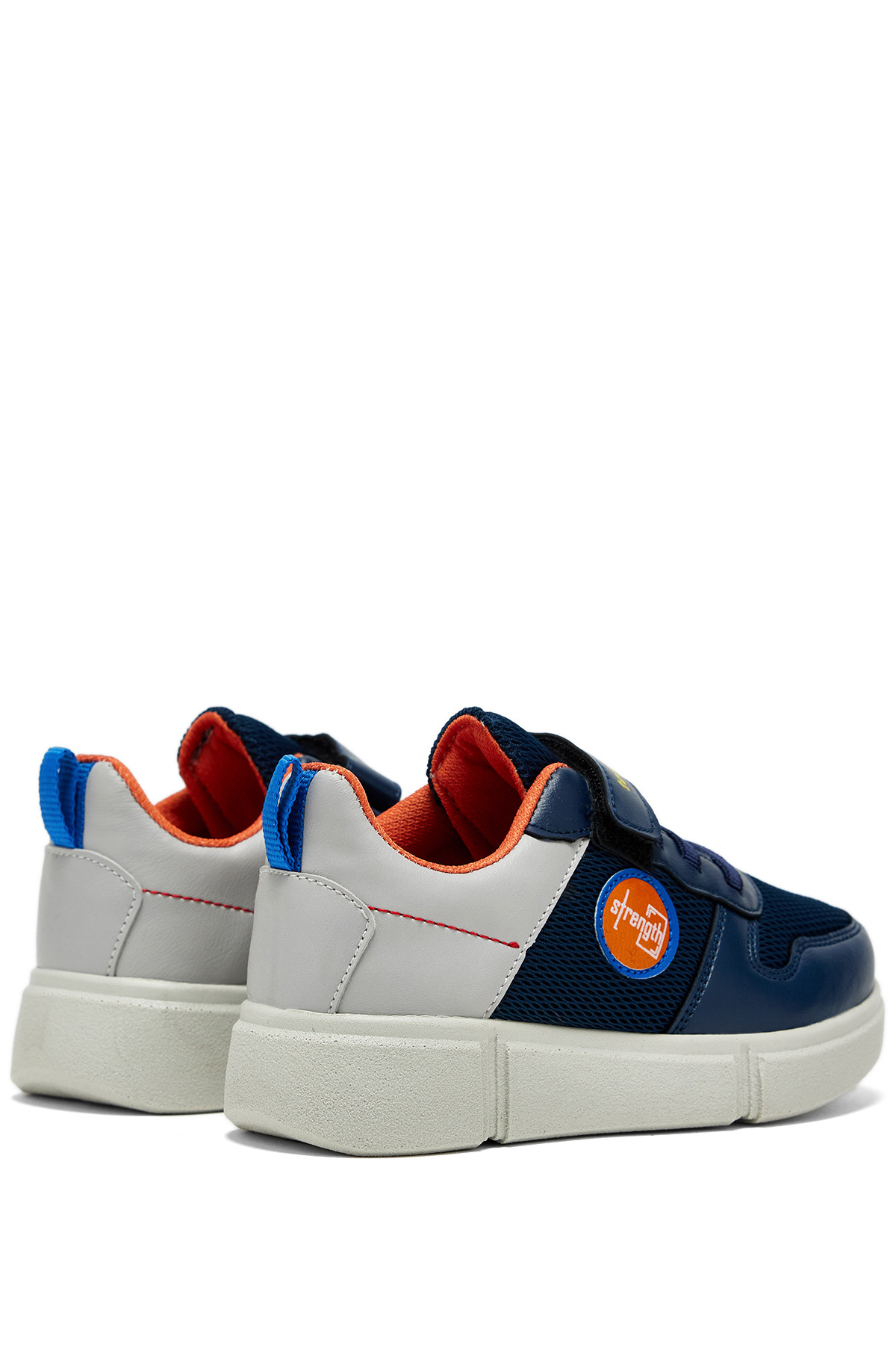 Çocuk Unisex Lacivert Buz Rahat Kalıp Cırtlı Ayakkabı - Görsel 4