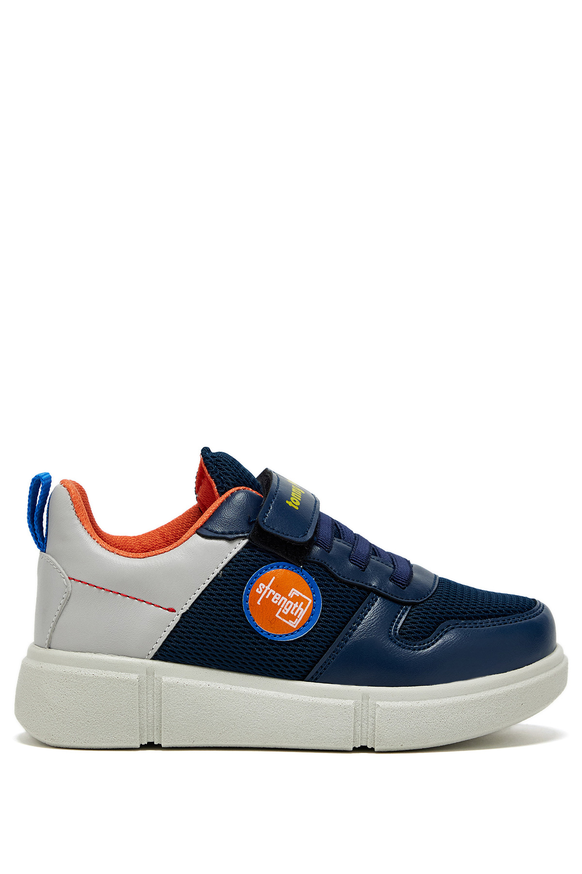 Çocuk Unisex Lacivert Buz Rahat Kalıp Cırtlı Ayakkabı - Görsel 5