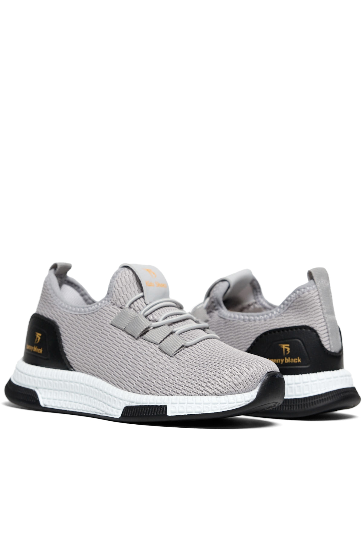 Çocuk Unisex Füme Rahat Kalıp Lastik Bağcıklı Spor Ayakkabı - Görsel 3