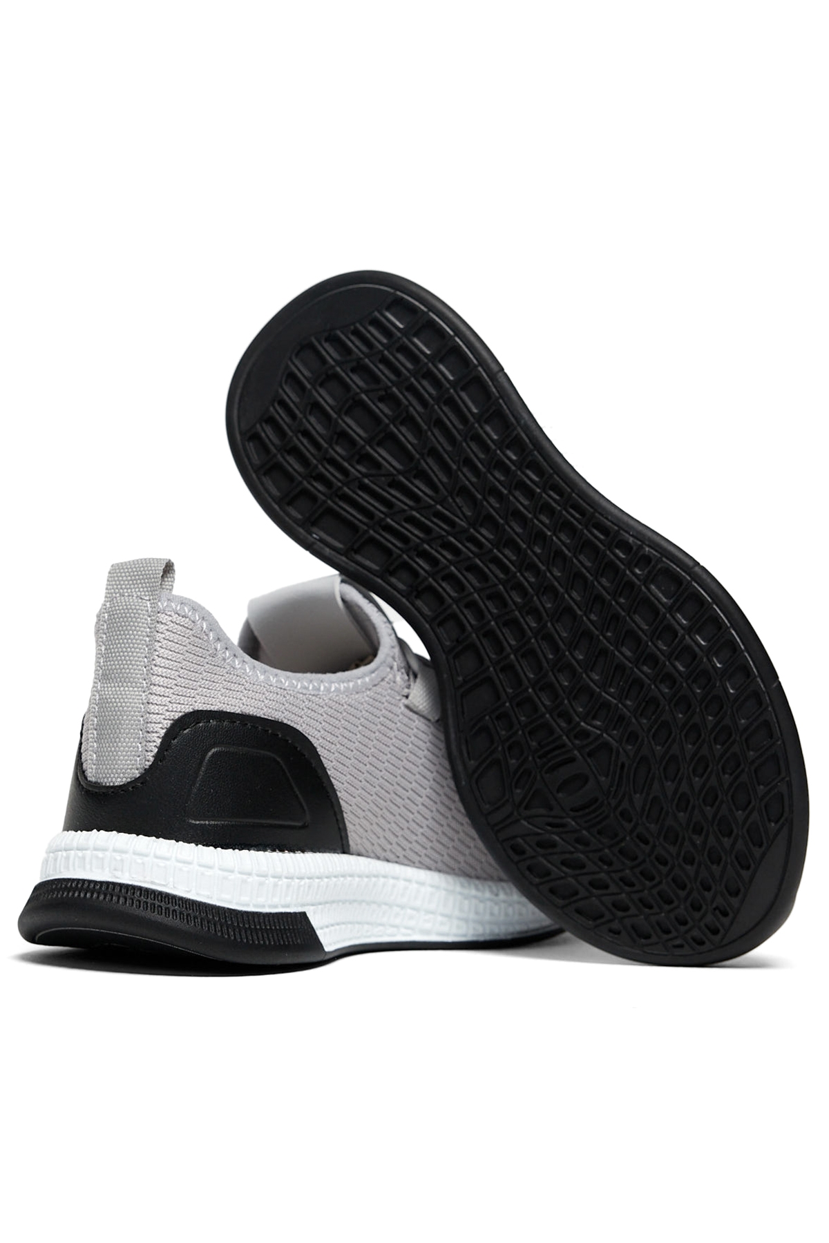 Çocuk Unisex Füme Rahat Kalıp Lastik Bağcıklı Spor Ayakkabı - Görsel 5