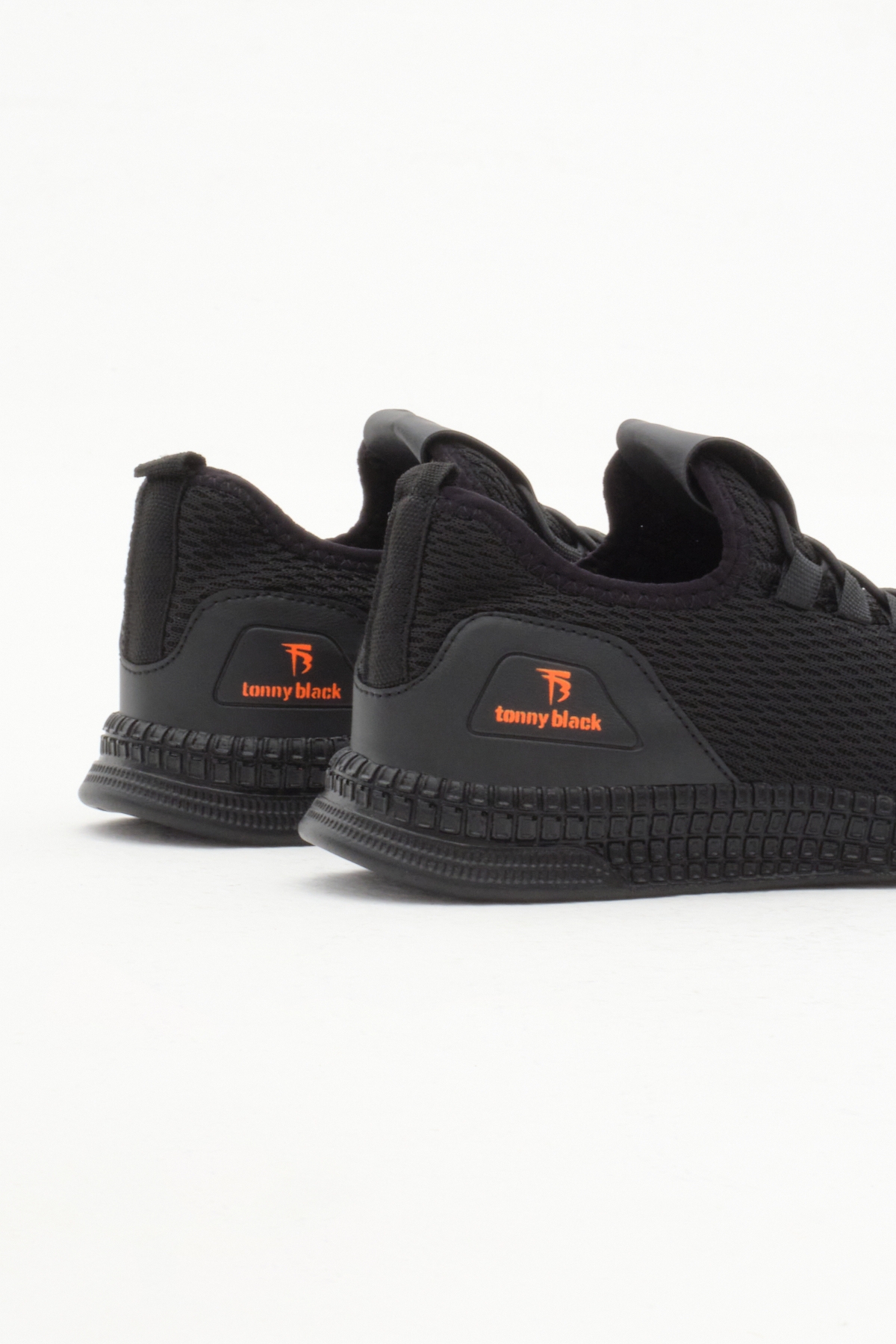 Çocuk Unisex Siyah Rahat Kalıp Lastik Bağcıklı Spor Ayakkabı - Görsel 6