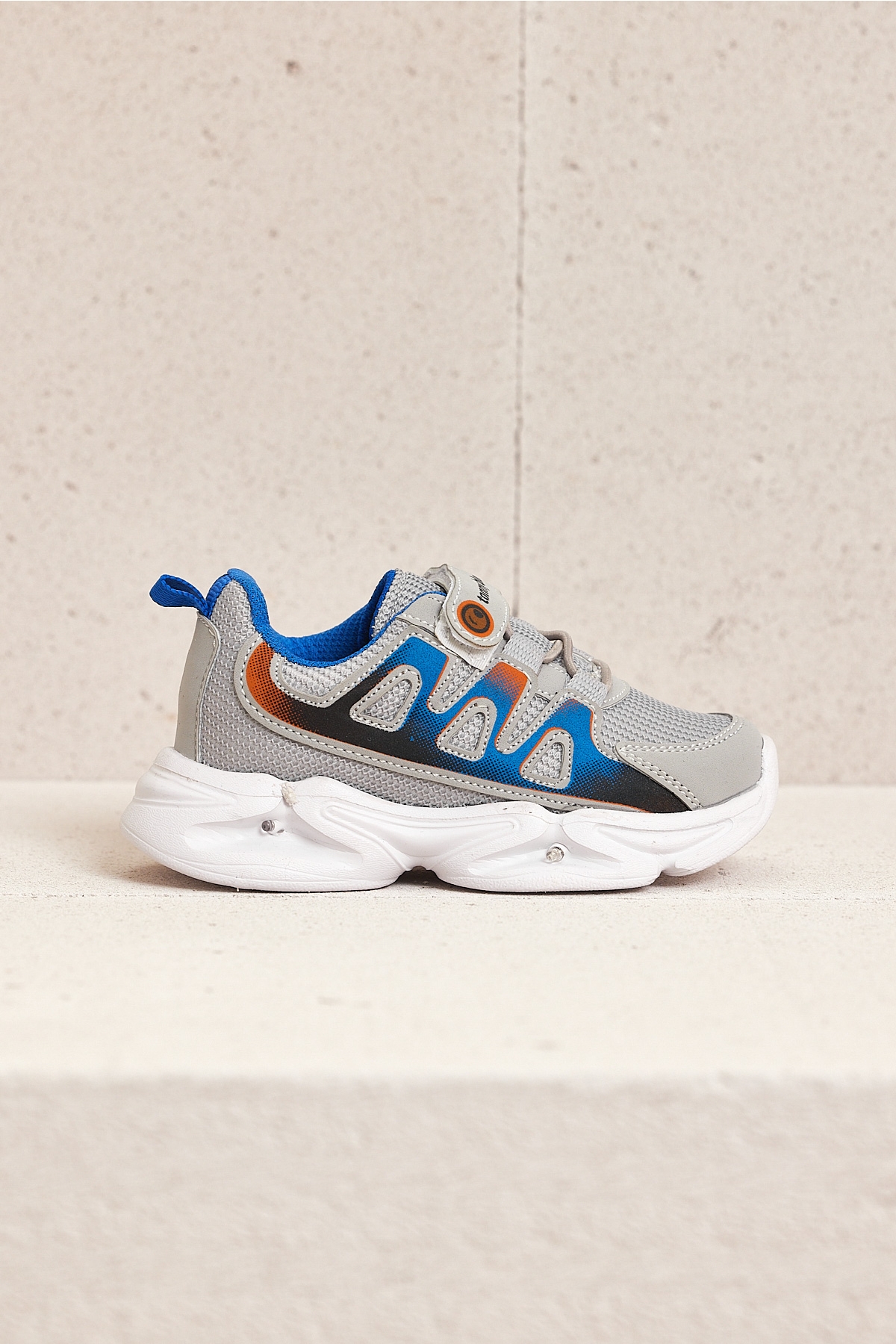 Tonny Black Çocuk Unisex Buz Sax Rahat Kalıp Işıklı Cırtlı Ayakkabı - Görsel 2