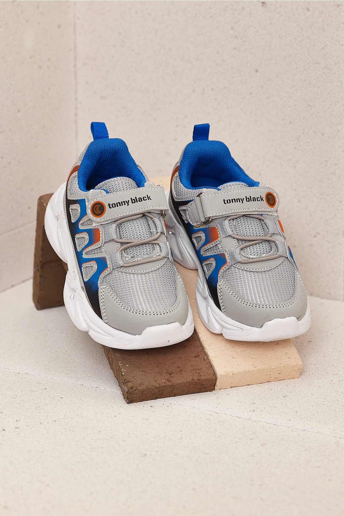 Tonny Black Çocuk Unisex Buz Sax Rahat Kalıp Işıklı Cırtlı Ayakkabı - Görsel 4