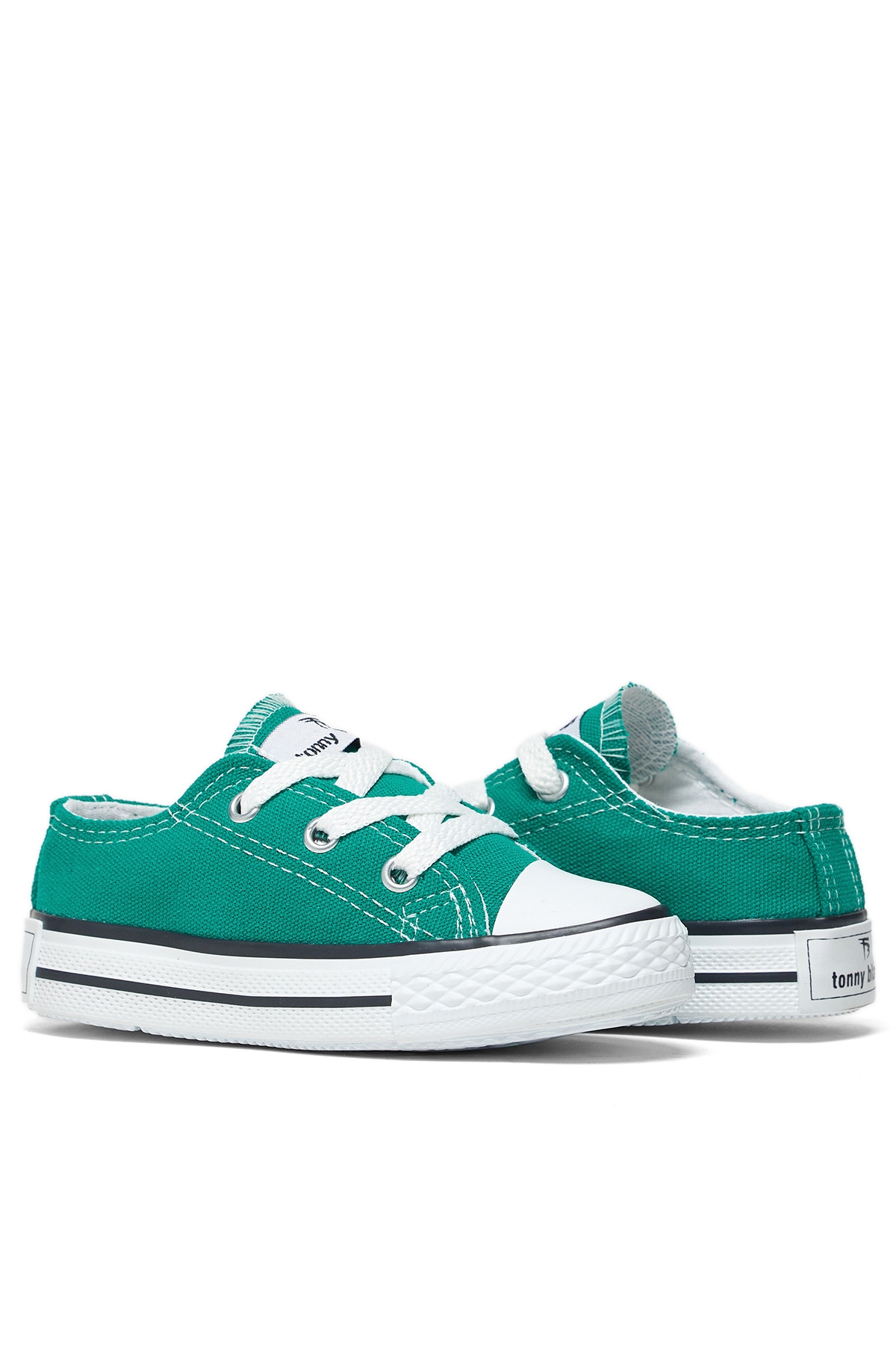 Çocuk Unisex Yeşil Rahat Kalıp Bağcıklı Sneaker - Görsel 3