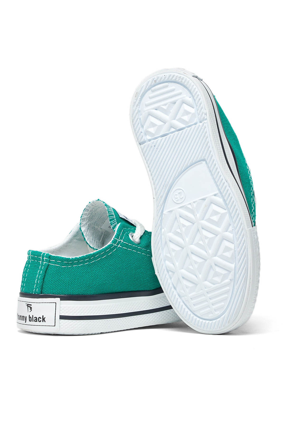 Çocuk Unisex Yeşil Rahat Kalıp Bağcıklı Sneaker - Görsel 4