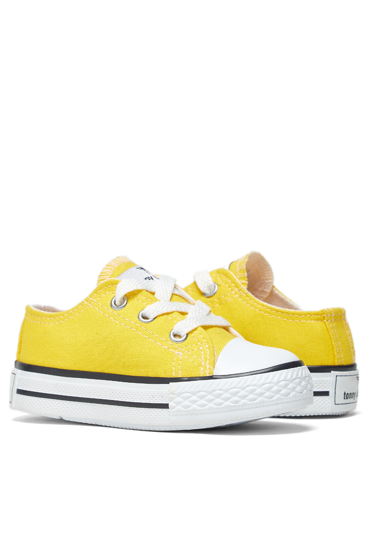 Çocuk Unisex Sarı Rahat Kalıp Bağcıklı Sneaker - Görsel 3