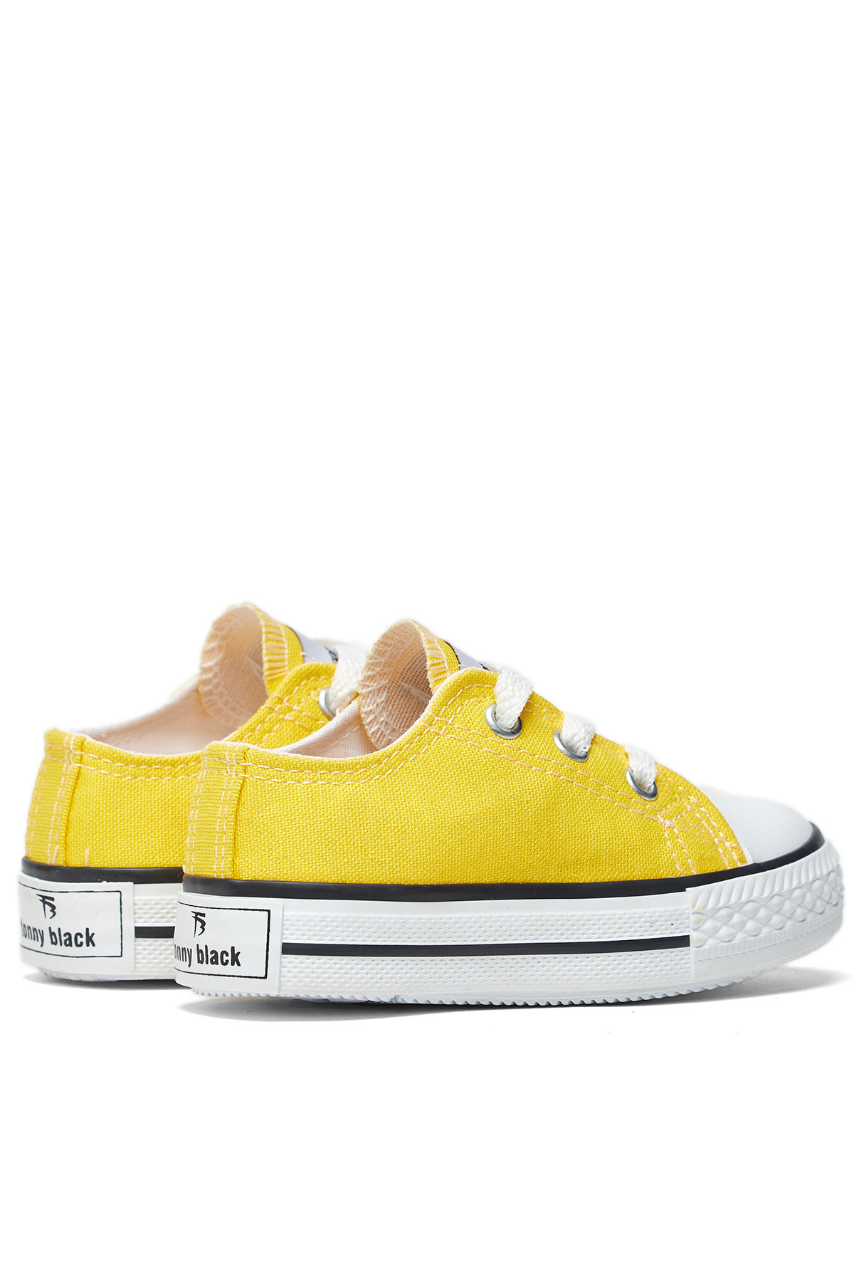 Çocuk Unisex Sarı Rahat Kalıp Bağcıklı Sneaker - Görsel 5