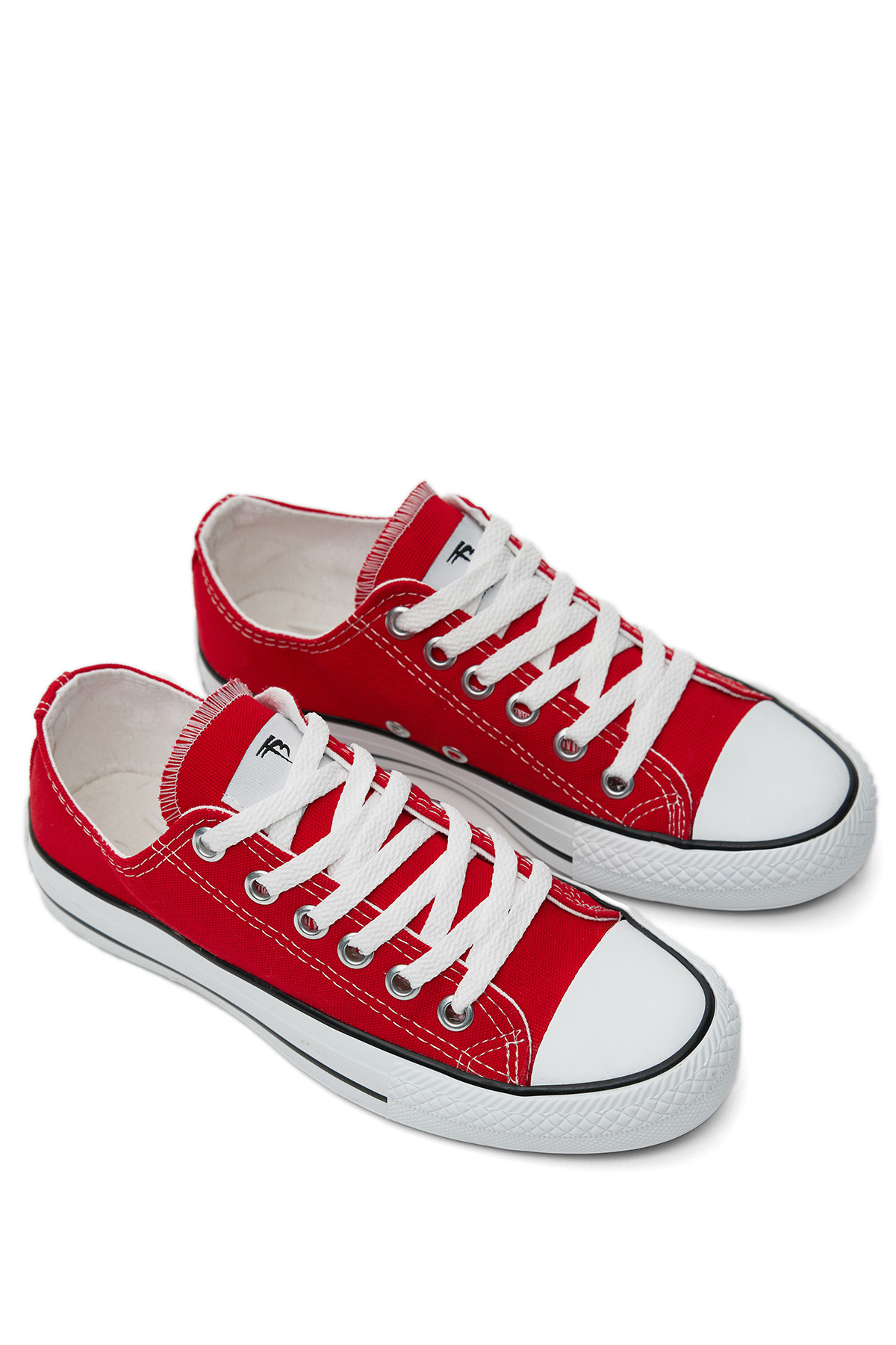 Unisex Kırmızı Rahat Kalıp Sneaker Ayakkabı - Görsel 3