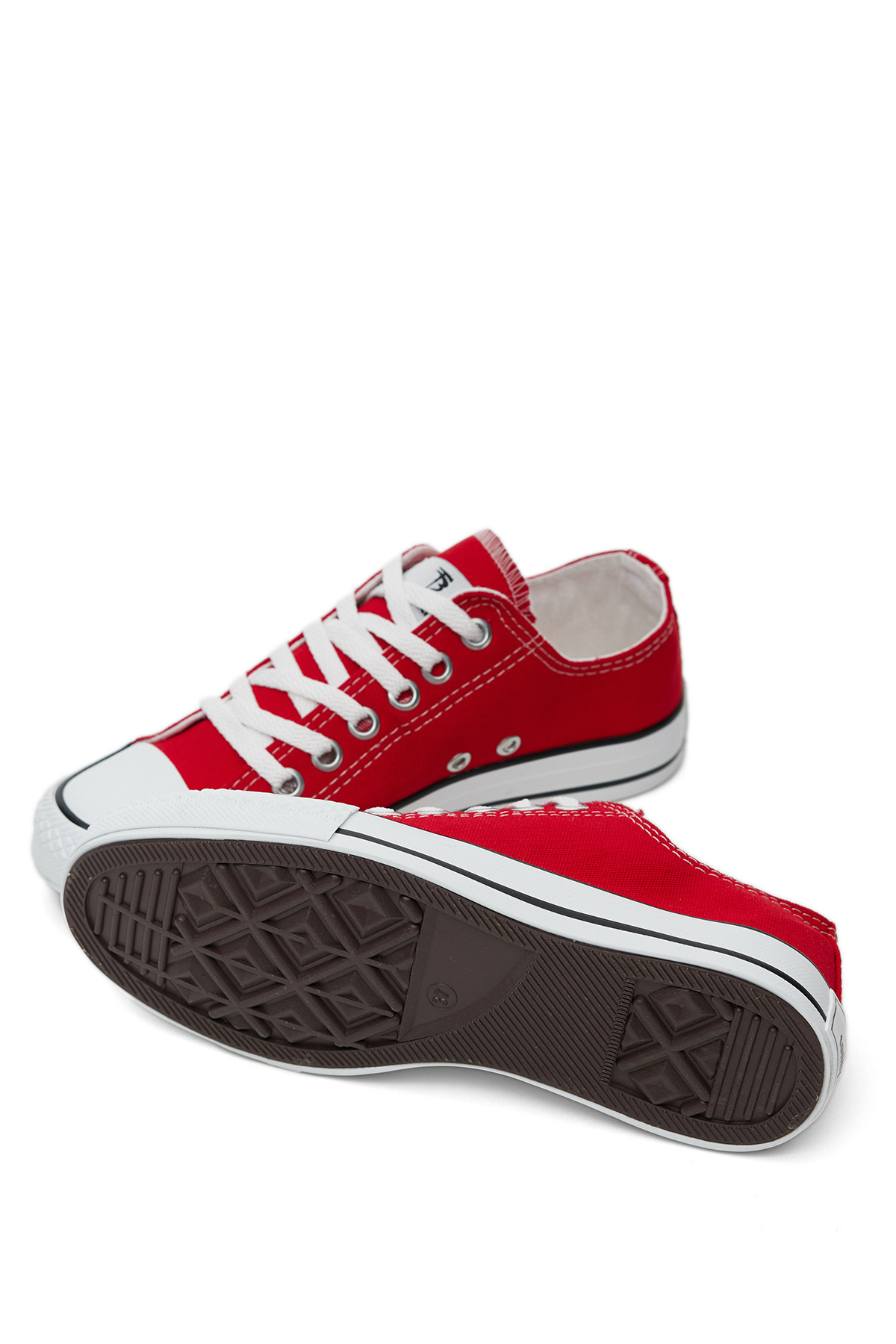 Unisex Kırmızı Rahat Kalıp Sneaker Ayakkabı - Görsel 5