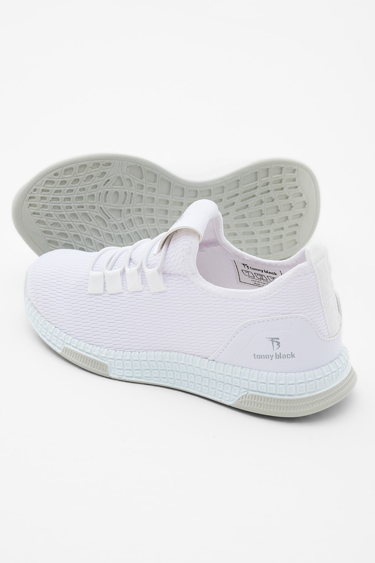 Çocuk Unisex Beyaz Rahat Kalıp Lastik Bağcıklı Spor Ayakkabı - Görsel 3