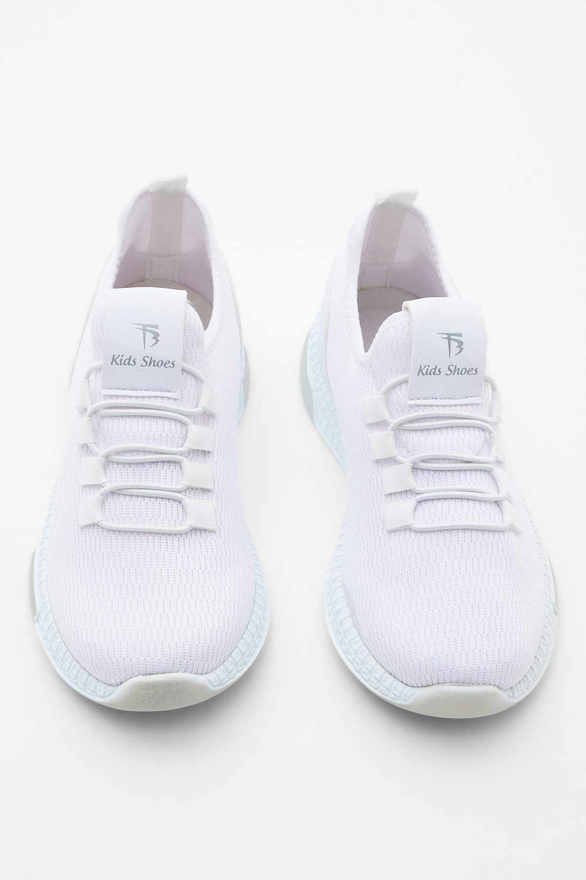 Çocuk Unisex Beyaz Rahat Kalıp Lastik Bağcıklı Spor Ayakkabı - Görsel 5