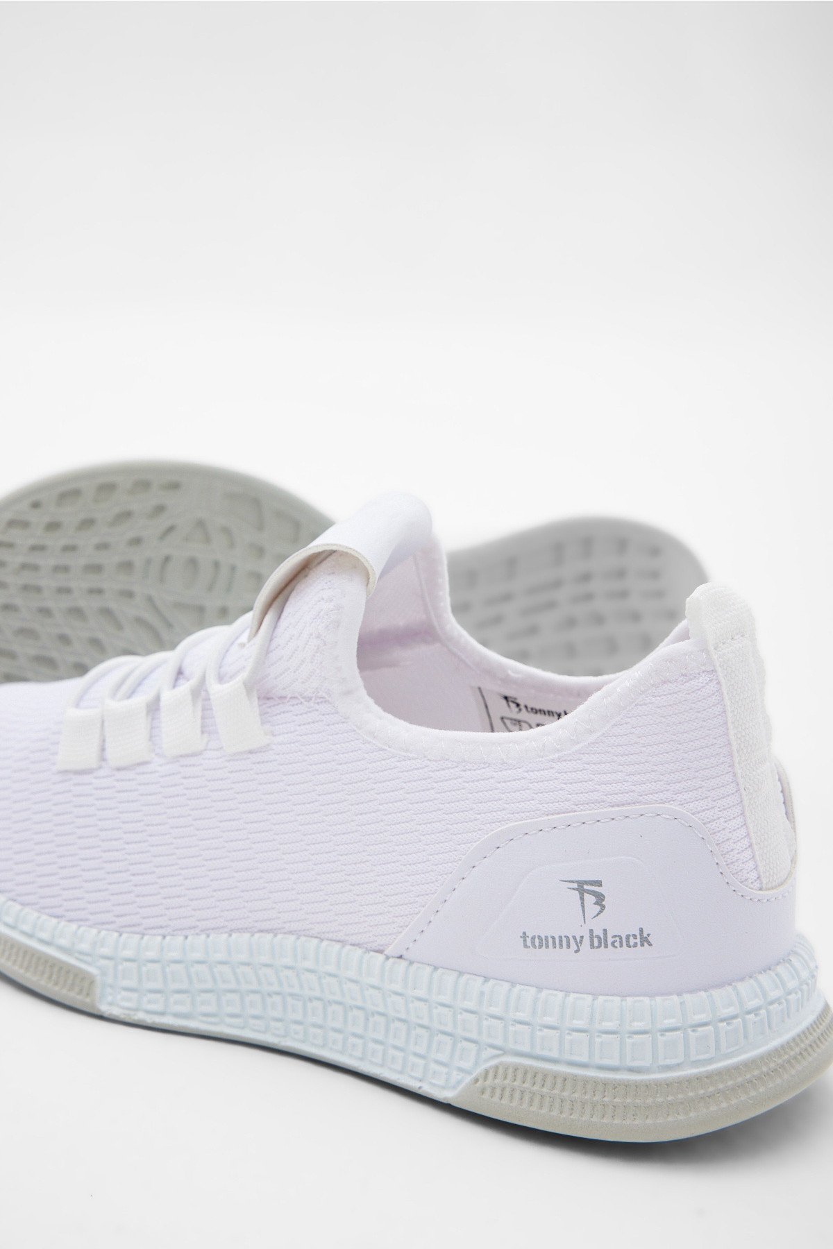 Çocuk Unisex Beyaz Rahat Kalıp Lastik Bağcıklı Spor Ayakkabı - Görsel 6