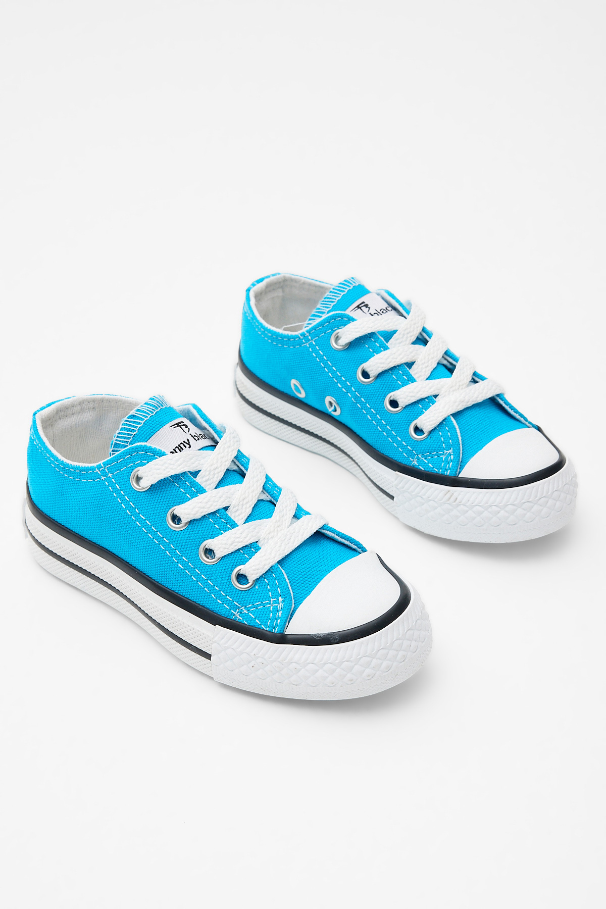 Çocuk Unisex Bebe Mavisi Rahat Kalıp Bağcıklı Spor Ayakkabı - Görsel 2