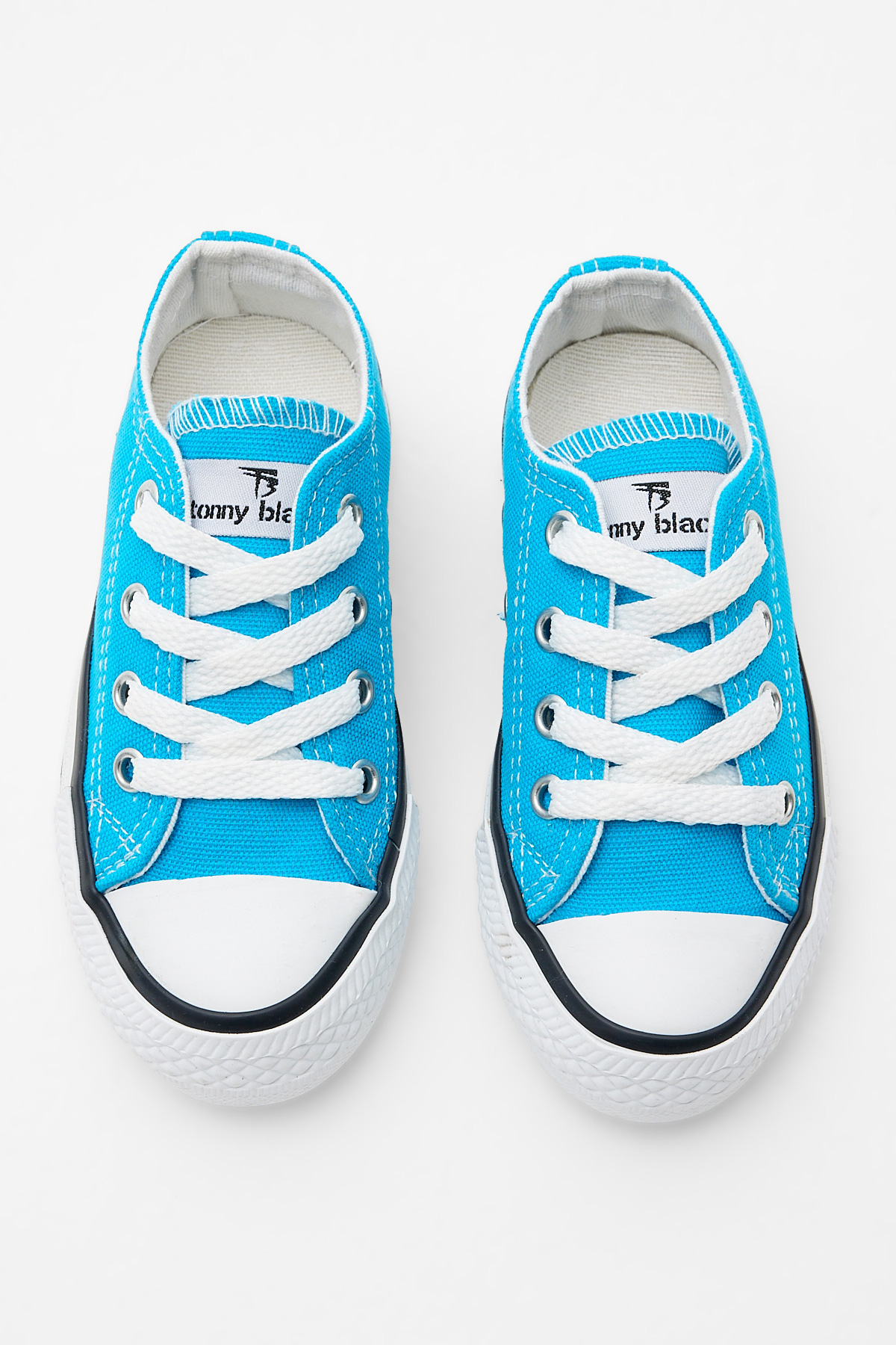 Çocuk Unisex Bebe Mavisi Rahat Kalıp Bağcıklı Spor Ayakkabı - Görsel 4