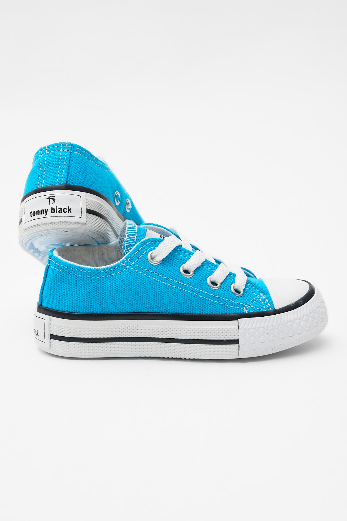 Çocuk Unisex Bebe Mavisi Rahat Kalıp Bağcıklı Spor Ayakkabı - Görsel 5