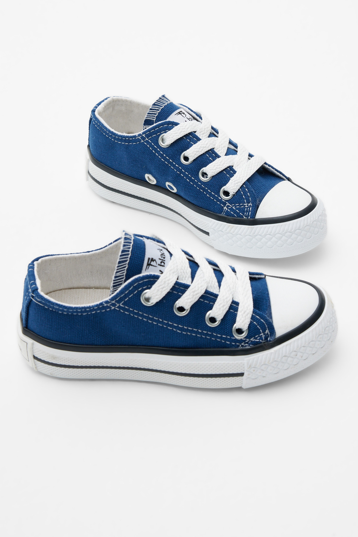 Çocuk Unisex Kot Mavi Rahat Kalıp Bağcıklı Spor Ayakkabı - Görsel 4