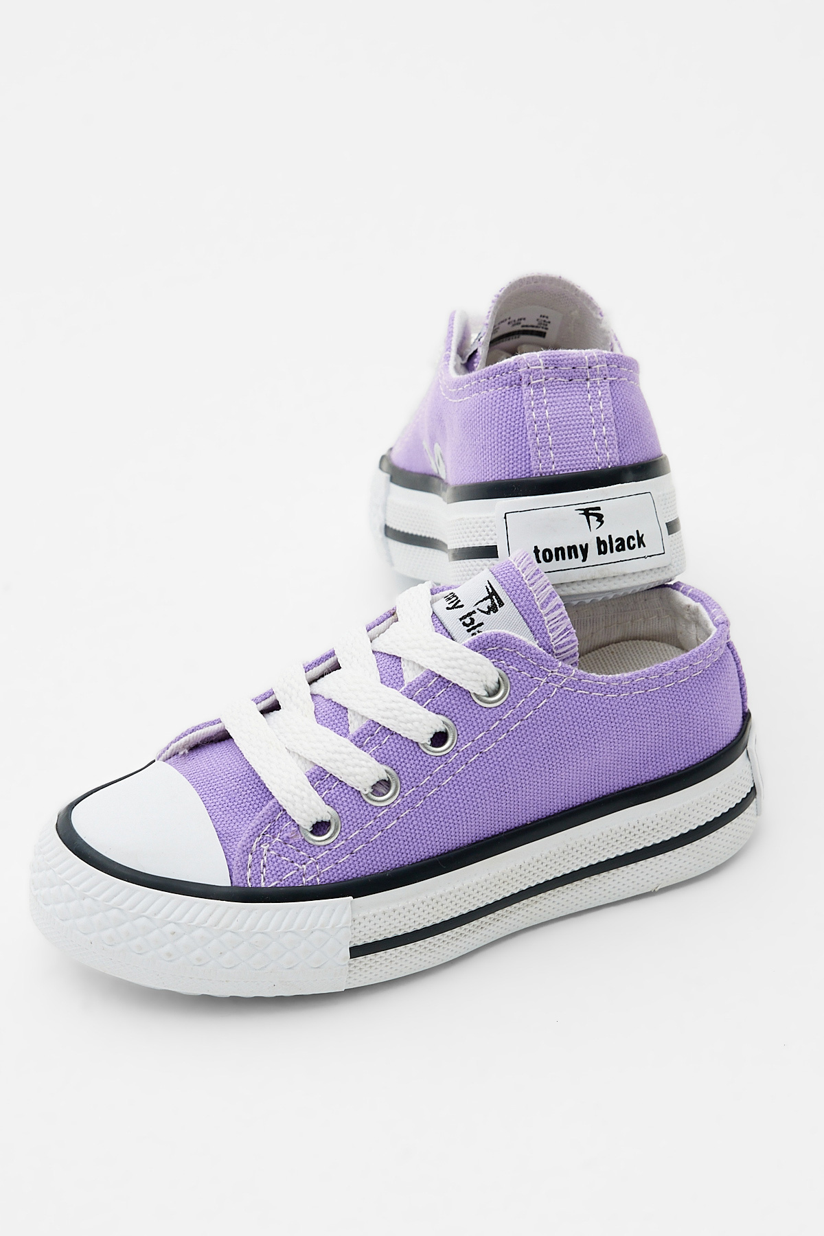 Çocuk Unisex Lila Rahat Kalıp Bağcıklı Spor Ayakkabı - Görsel 2