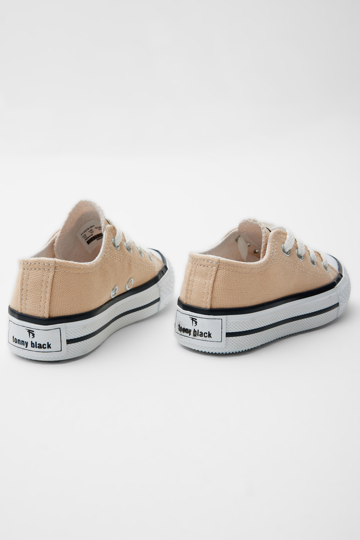 Çocuk Unisex Bej Rahat Kalıp Bağcıklı Spor Ayakkabı - Görsel 5