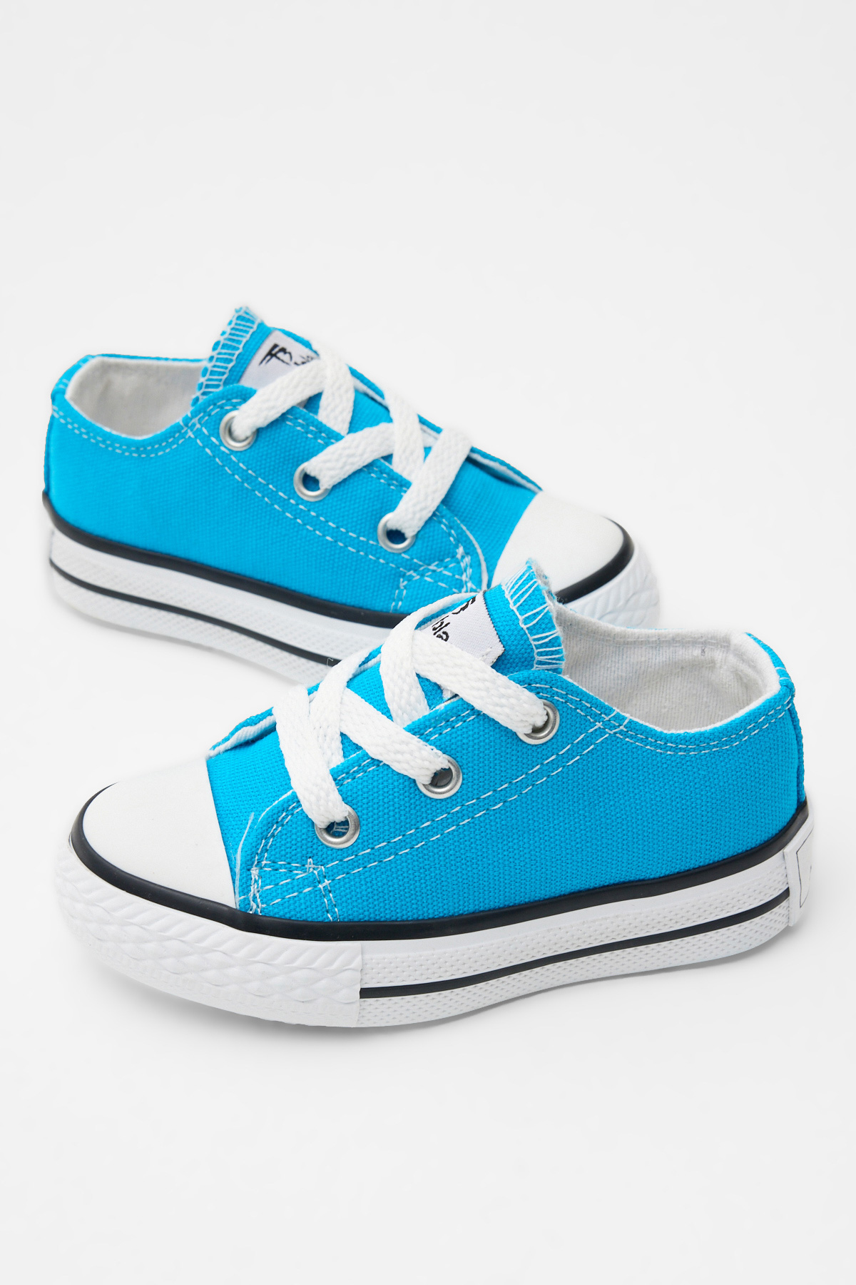 Çocuk Unisex Bebe Mavisi Rahat Kalıp Bağcıklı Sneaker - Görsel 2