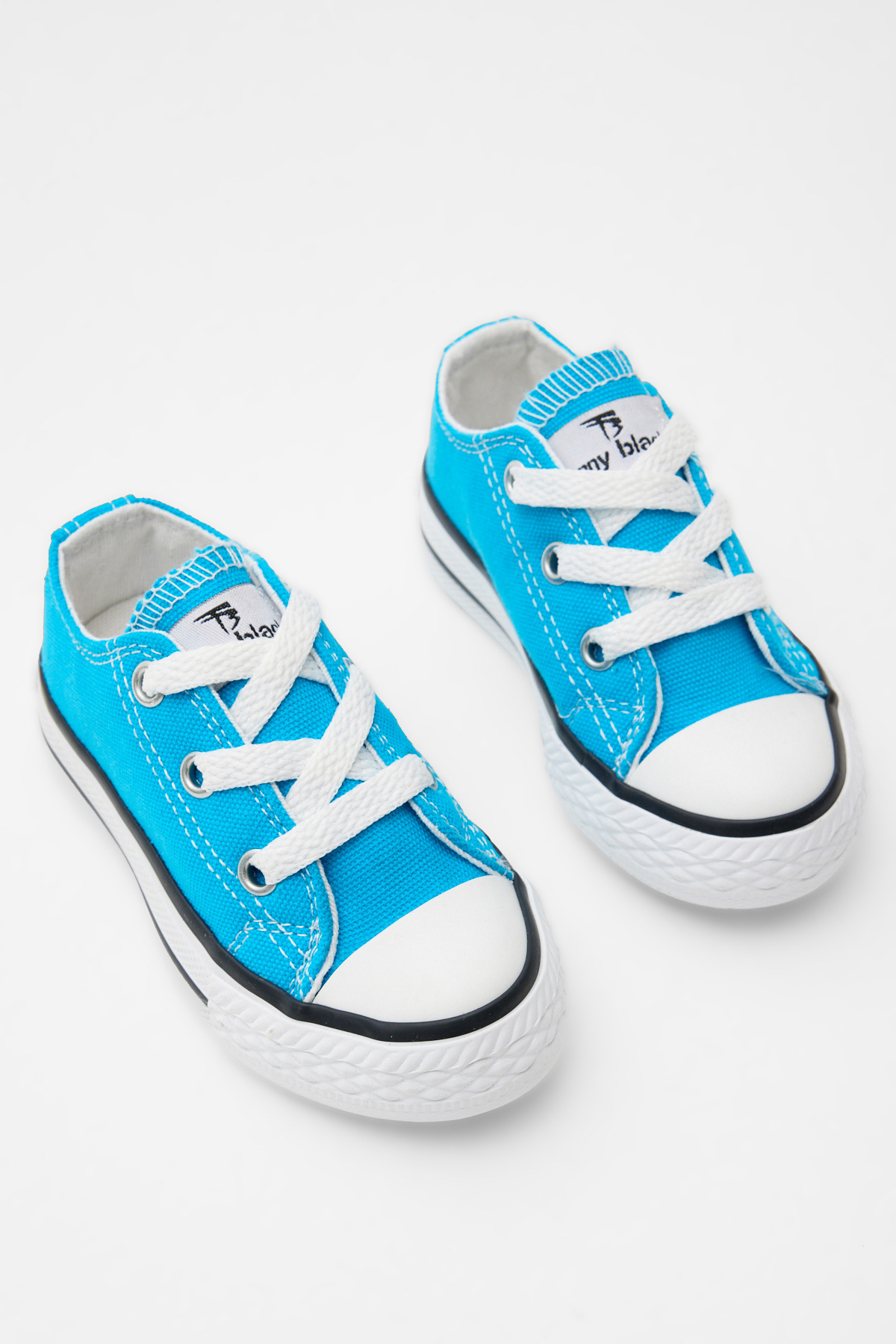 Çocuk Unisex Bebe Mavisi Rahat Kalıp Bağcıklı Sneaker - Görsel 5