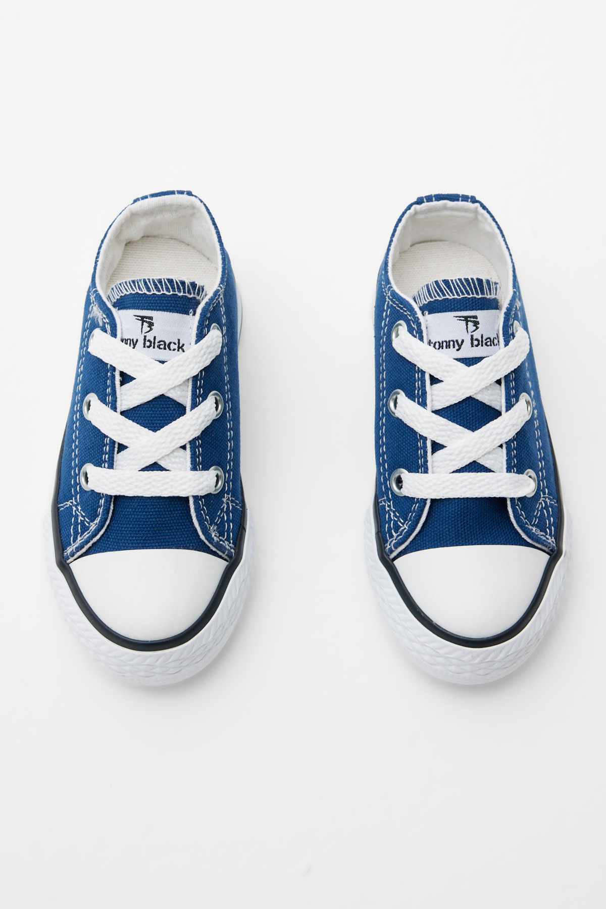 Çocuk Unisex Kot Mavi Rahat Kalıp Bağcıklı Sneaker - Görsel 3