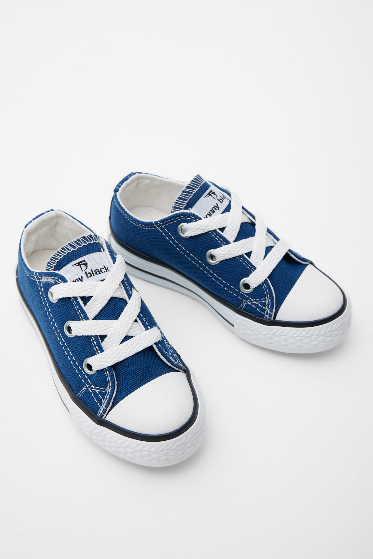 Çocuk Unisex Kot Mavi Rahat Kalıp Bağcıklı Sneaker - Görsel 4