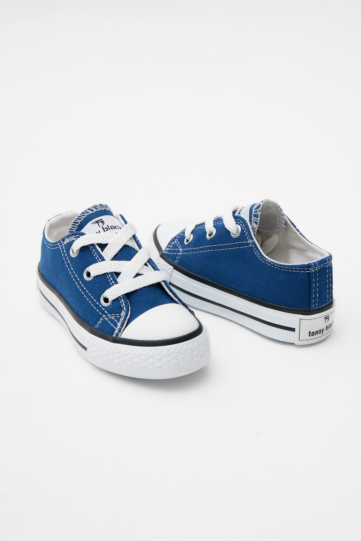 Çocuk Unisex Kot Mavi Rahat Kalıp Bağcıklı Sneaker - Görsel 5