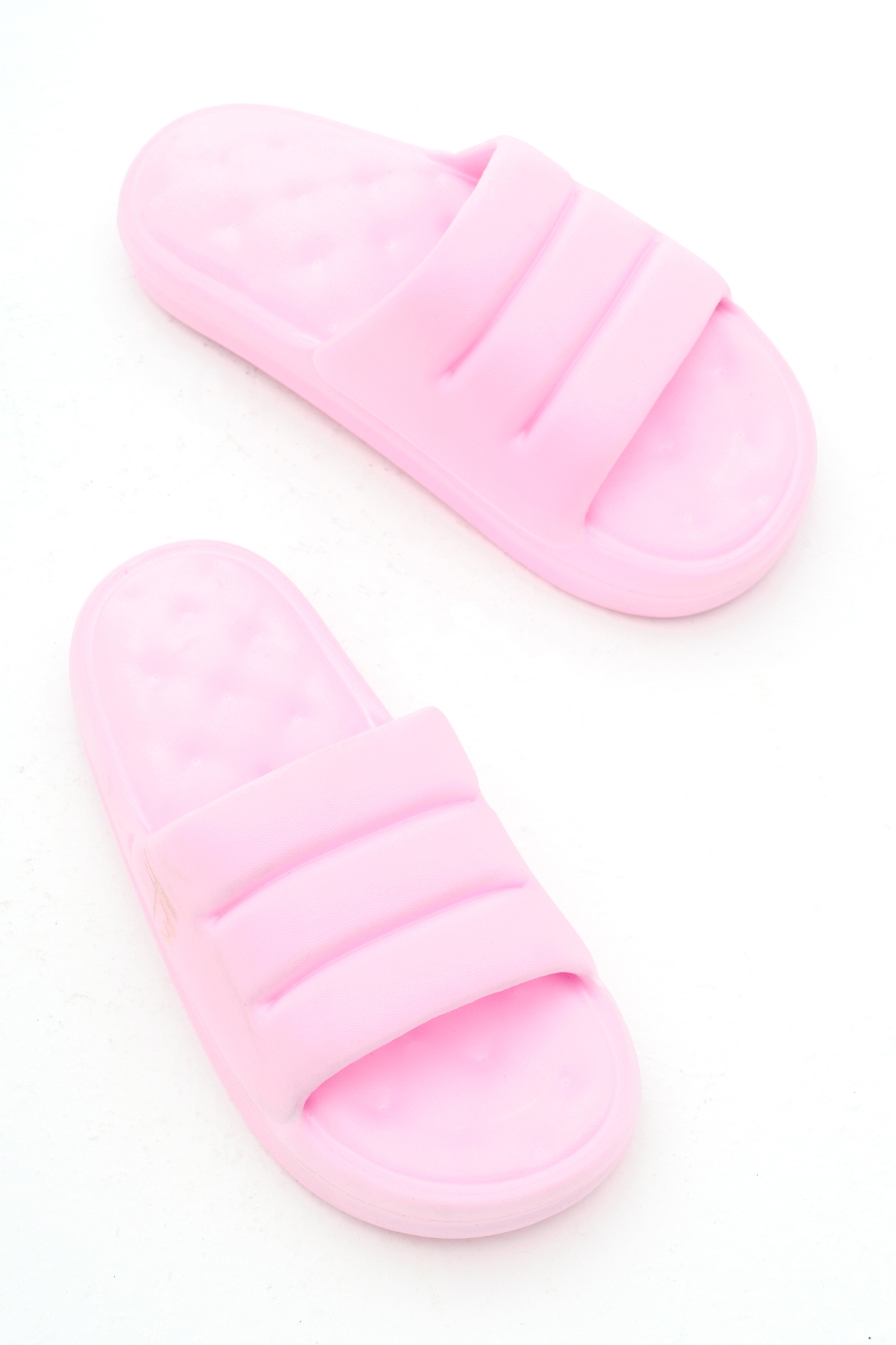 Kadın Pembe Rahat Kalıp Dilimli Model Önü Açık Eva Terlik - Görsel 2